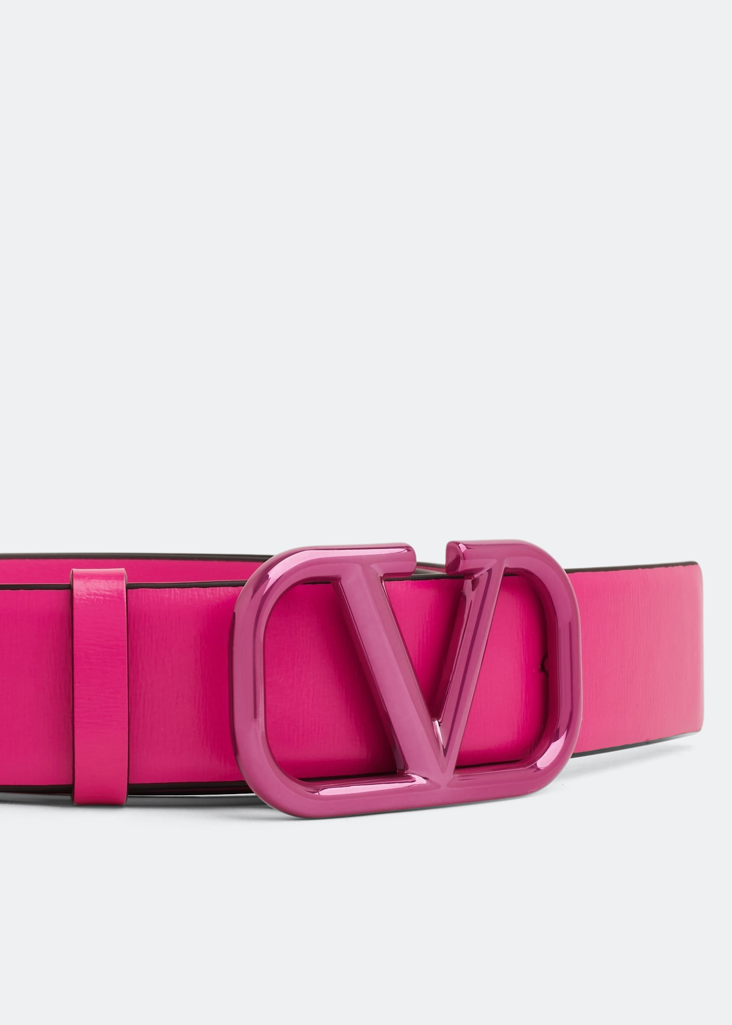 

VLogo Signature belt, Pink
