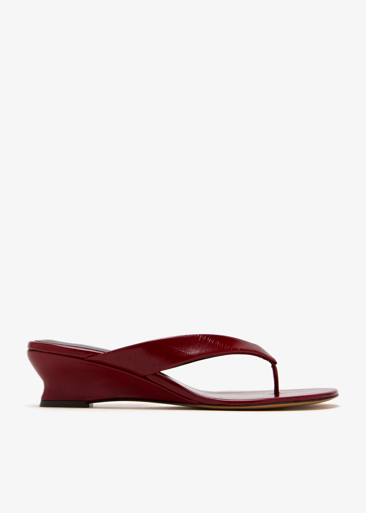 

Micro Wedge Thong sandals, Burgundy