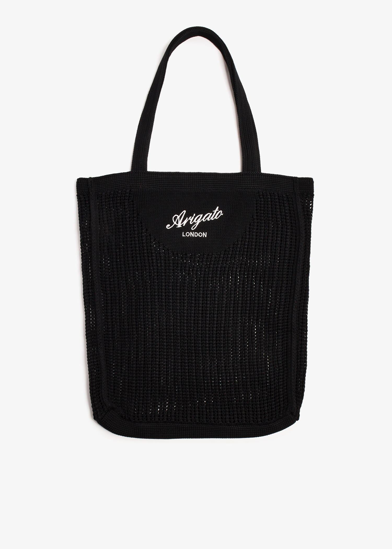 

Grid shopper tote bag, Black