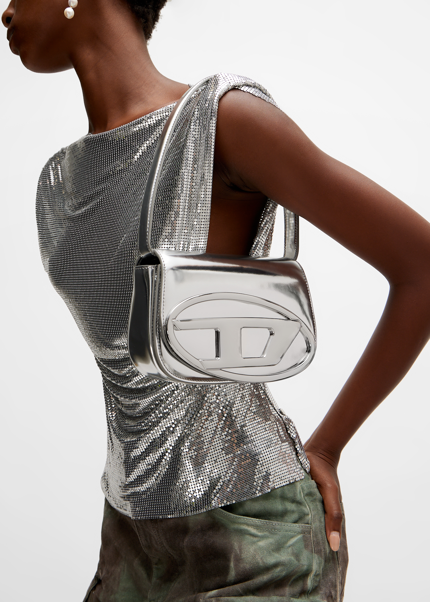 

1DR shoulder bag, Silver