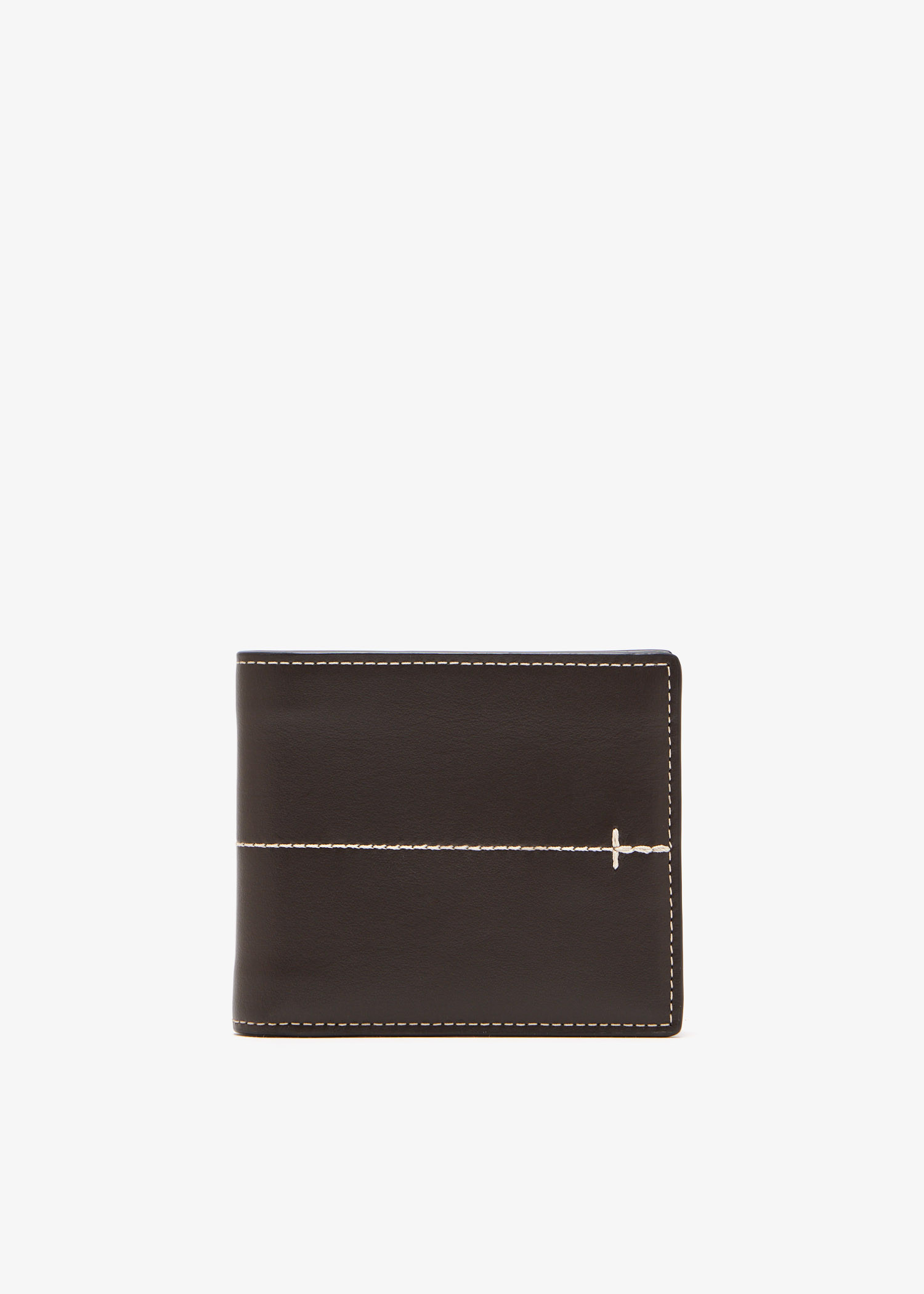 

Leather billfold wallet, Brown