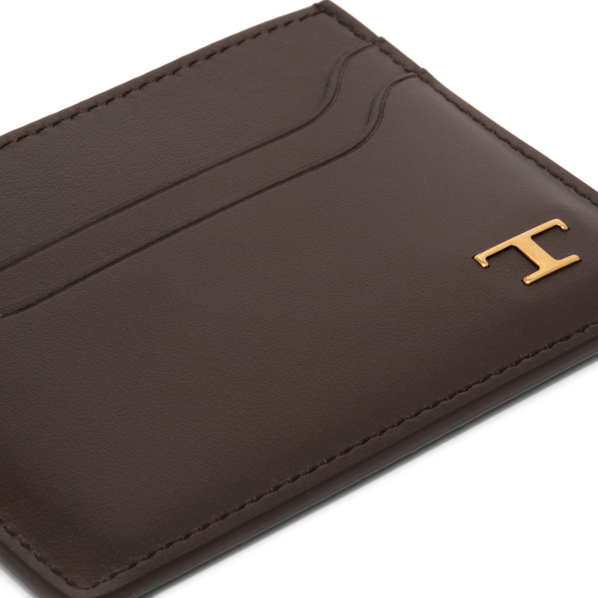 

Leather cardholder, Brown