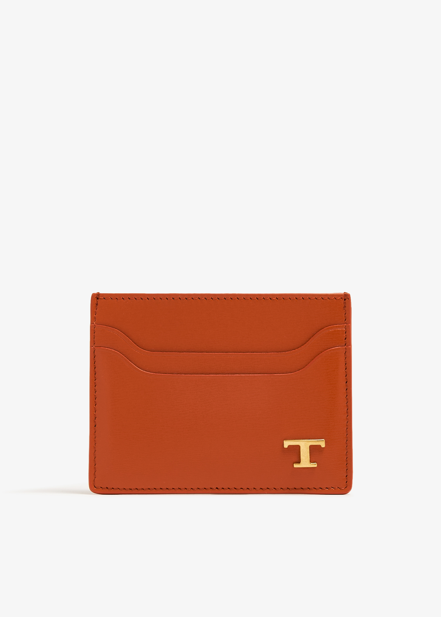 

Leather cardholder, Orange