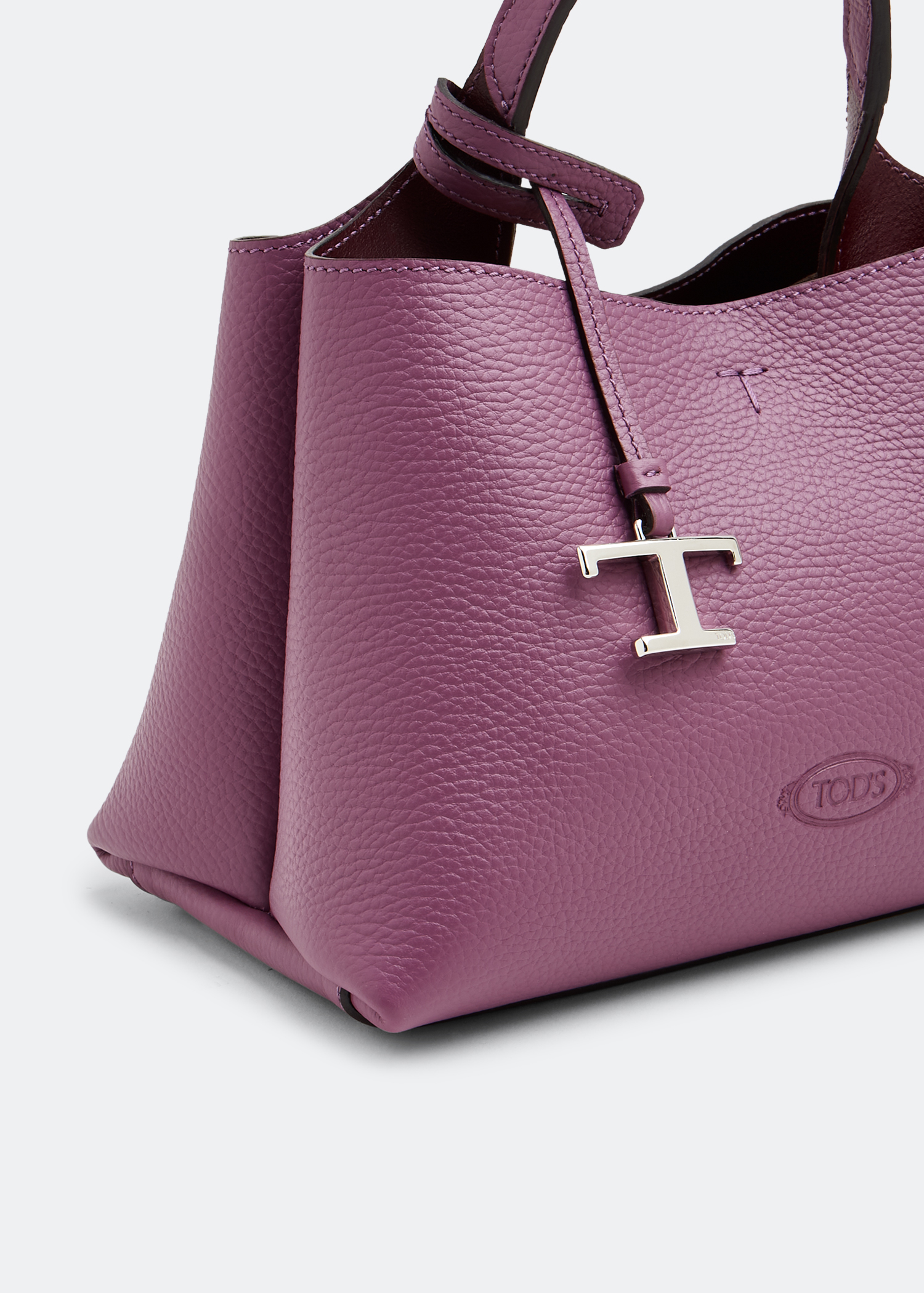 

Leather micro bag, Purple