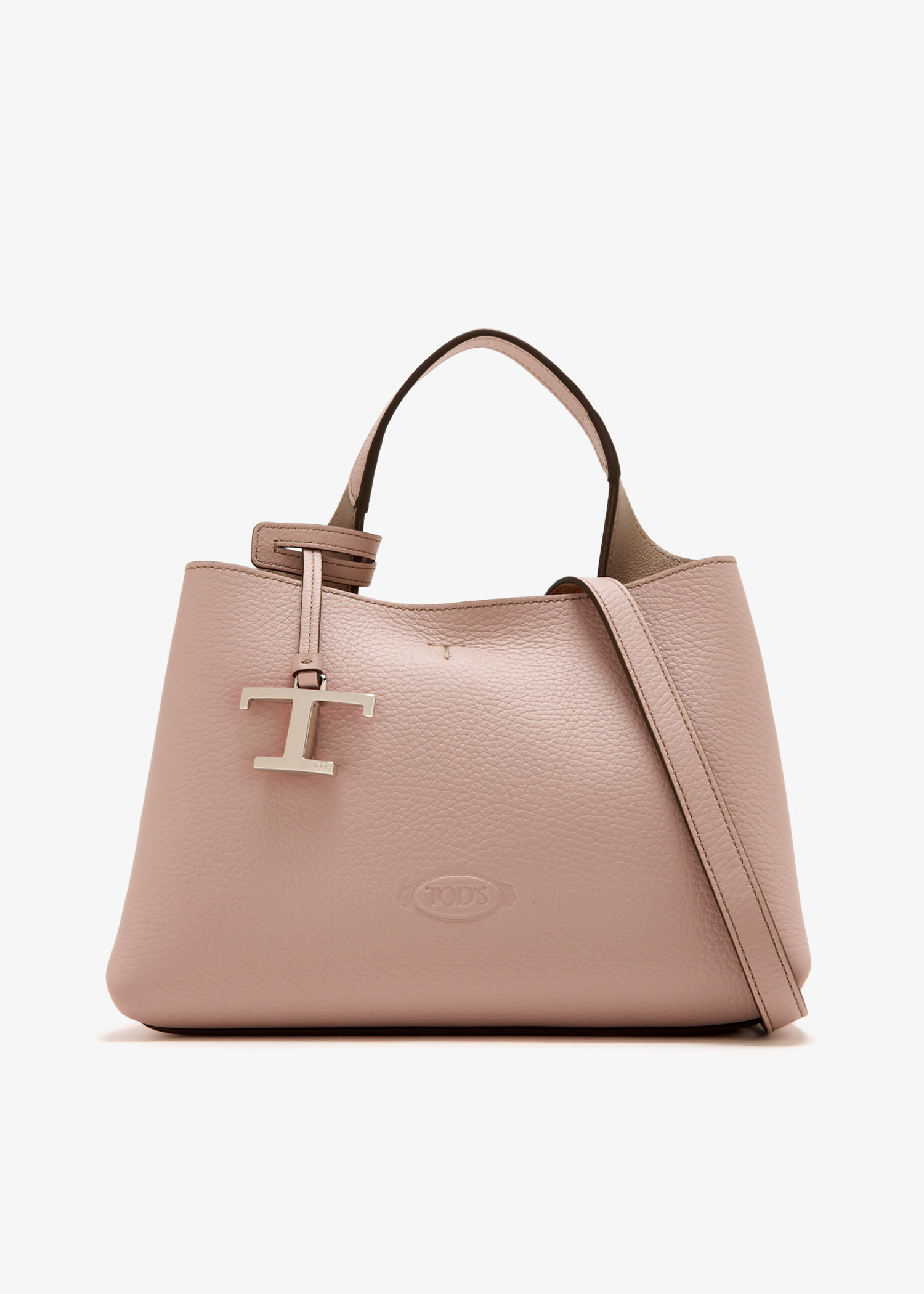 

Leather micro bag, Pink