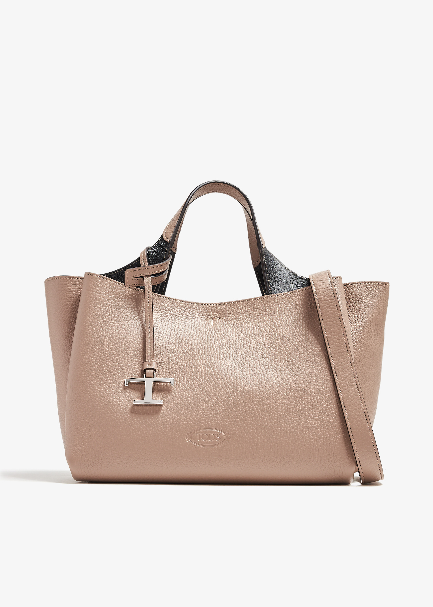 

Leather mini bag, Beige