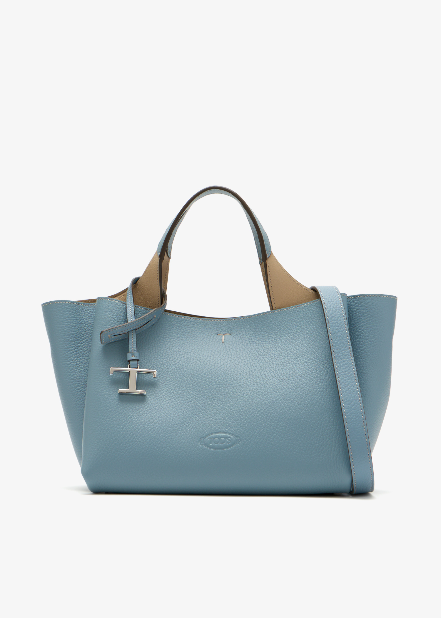 

Leather mini bag, Blue