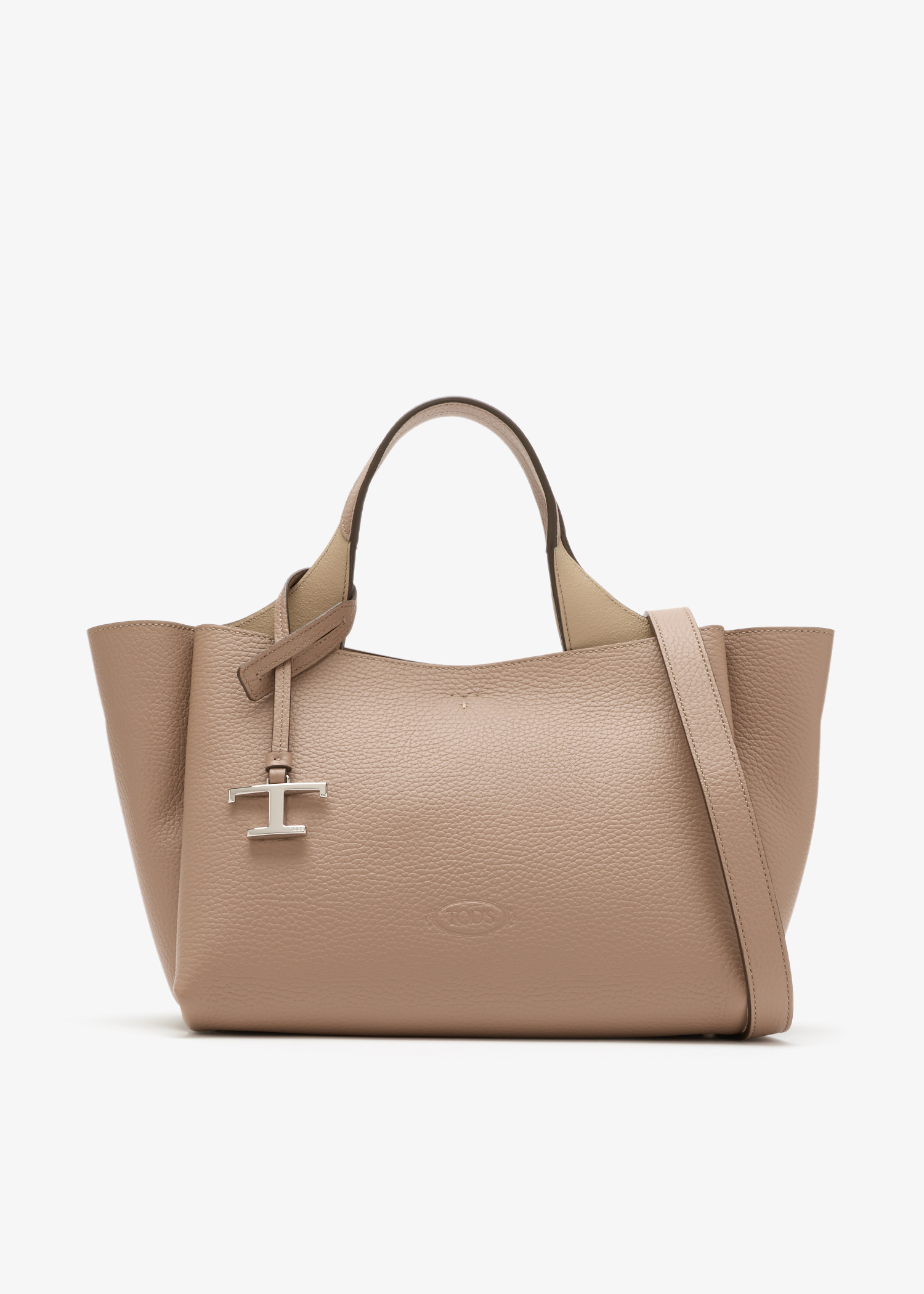 

Leather mini bag, Beige