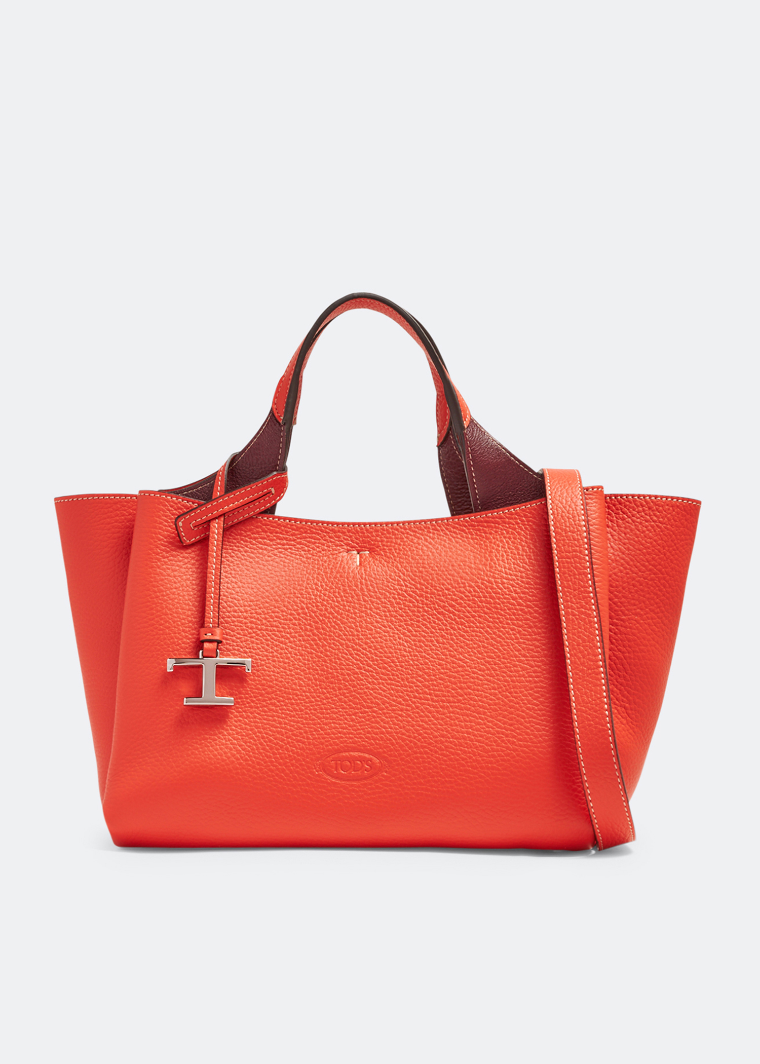 

Leather mini bag, Orange