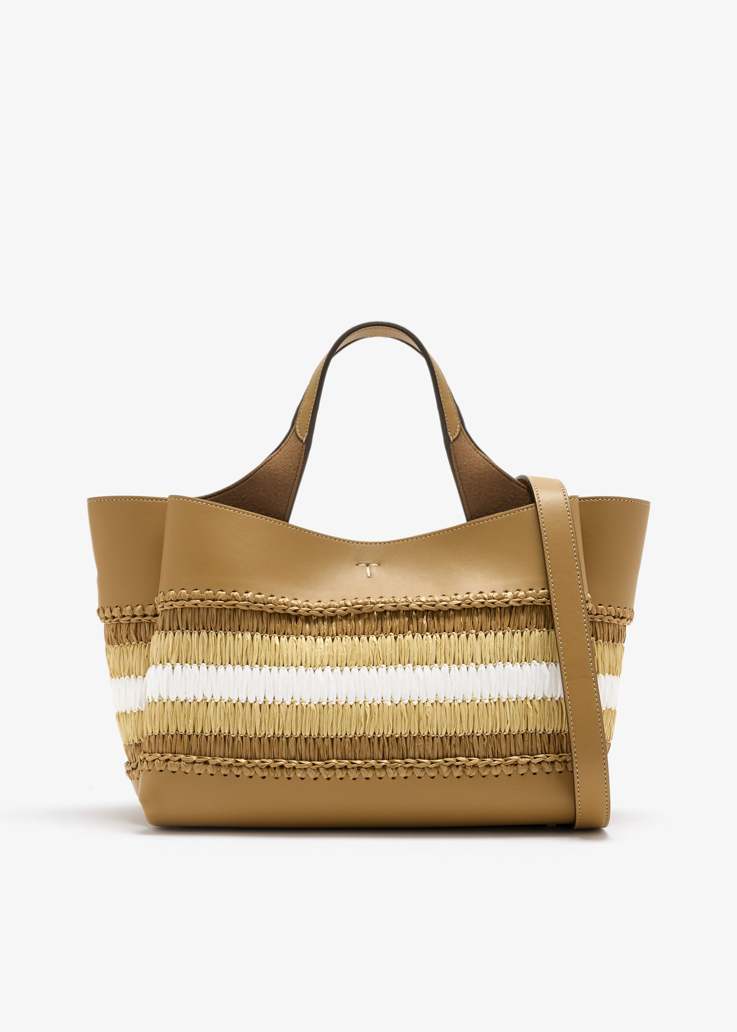 

Mini leather hand bag, Brown