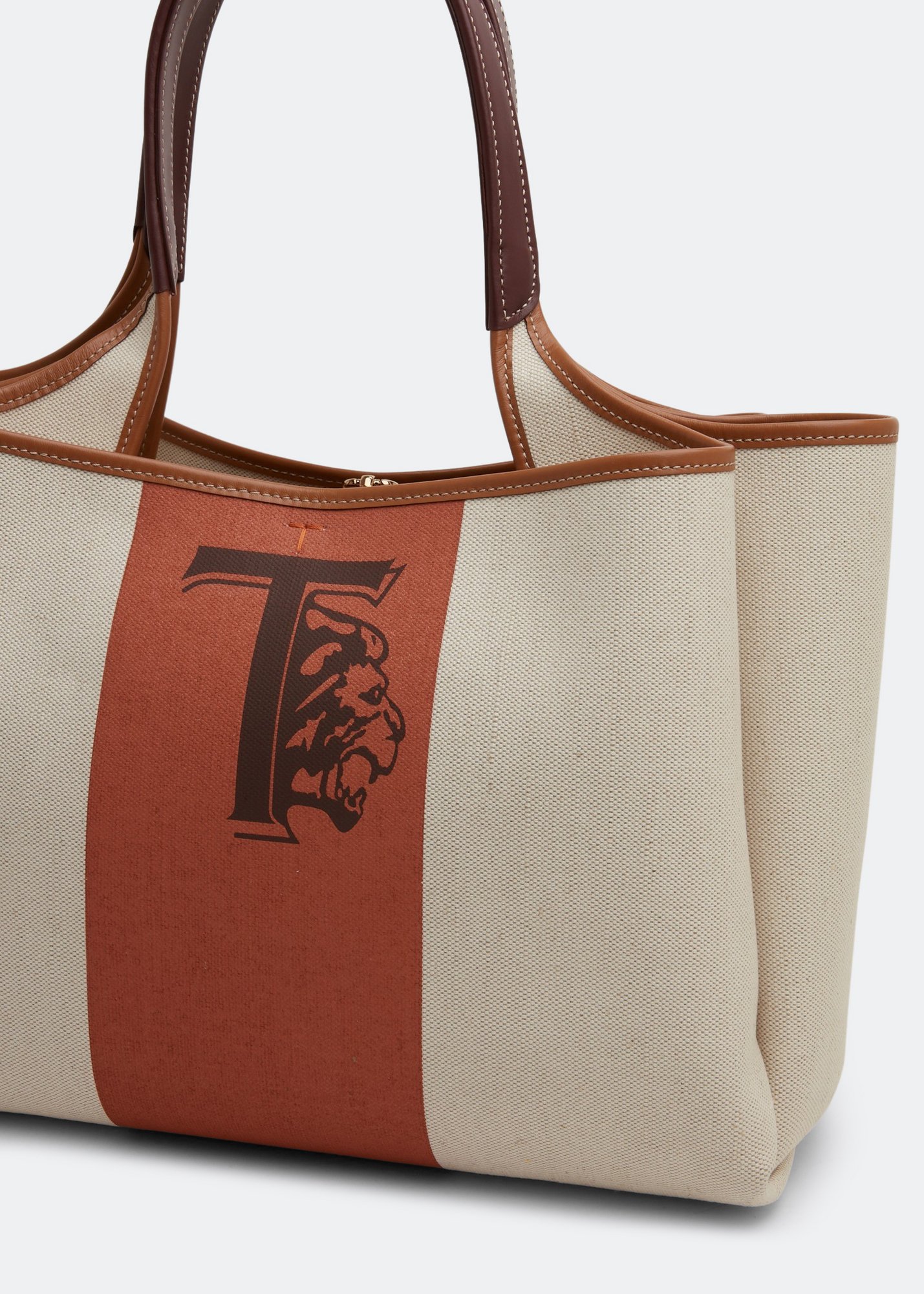 

Canvas medium tote bag, Beige