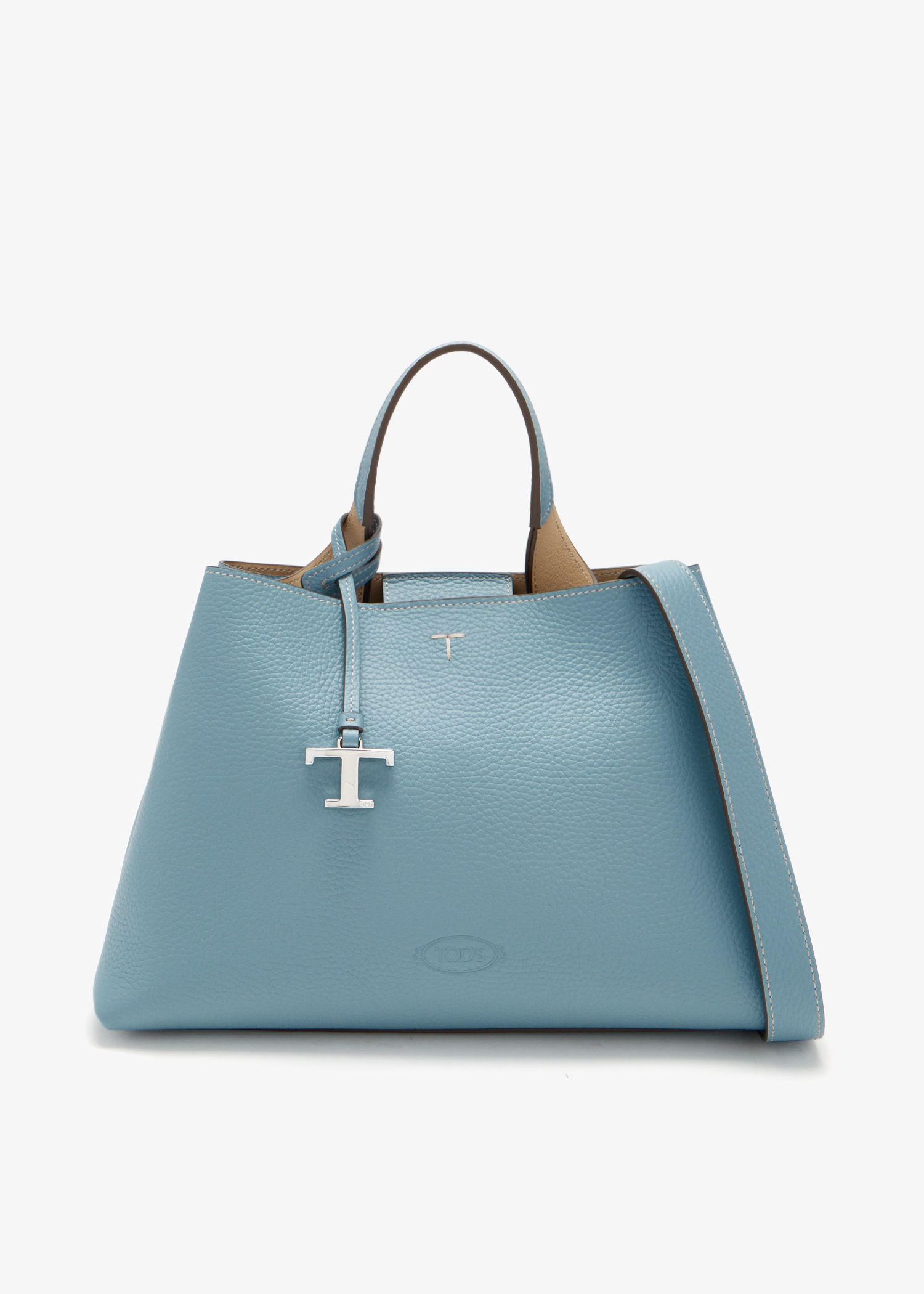 

Leather small handbag, Blue