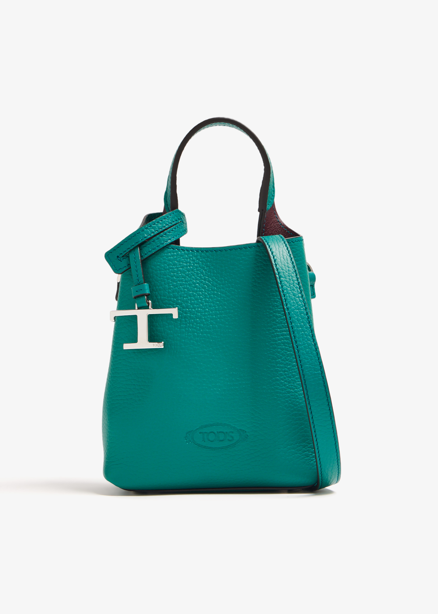 

Leather micro bag, Green