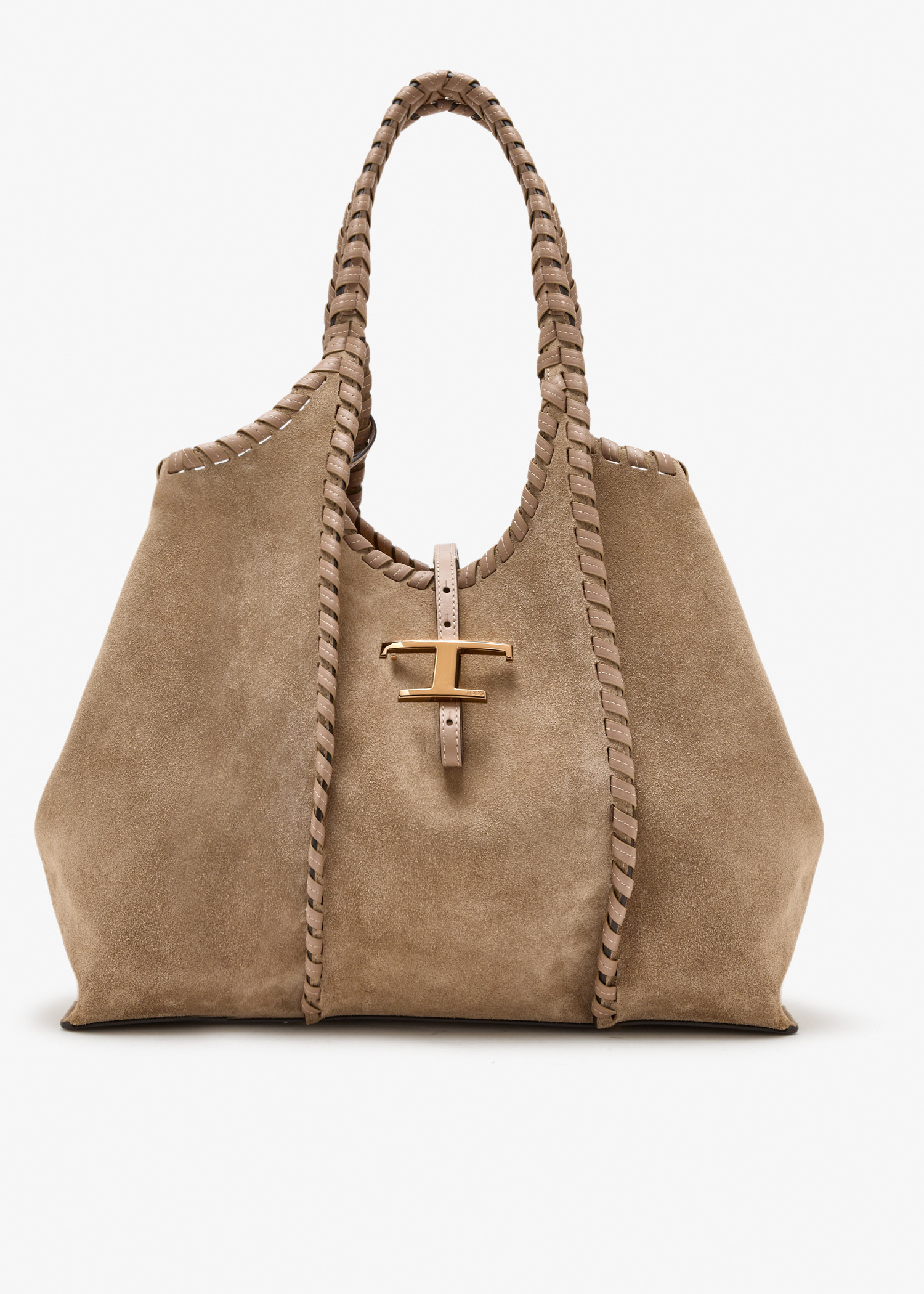 

T Timeless medium shopping bag, Taupe