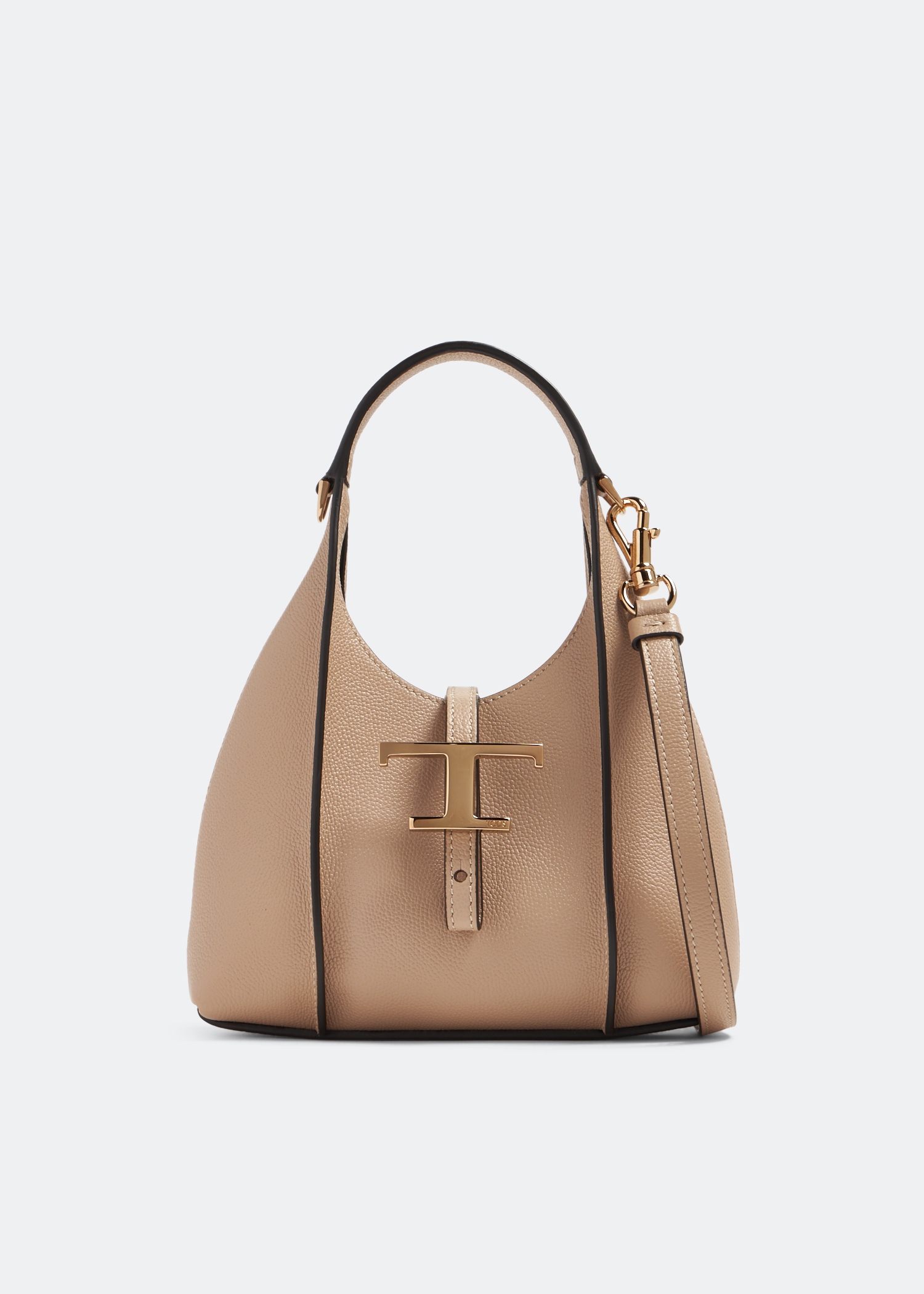 

T Timeless micro hobo bag, Beige