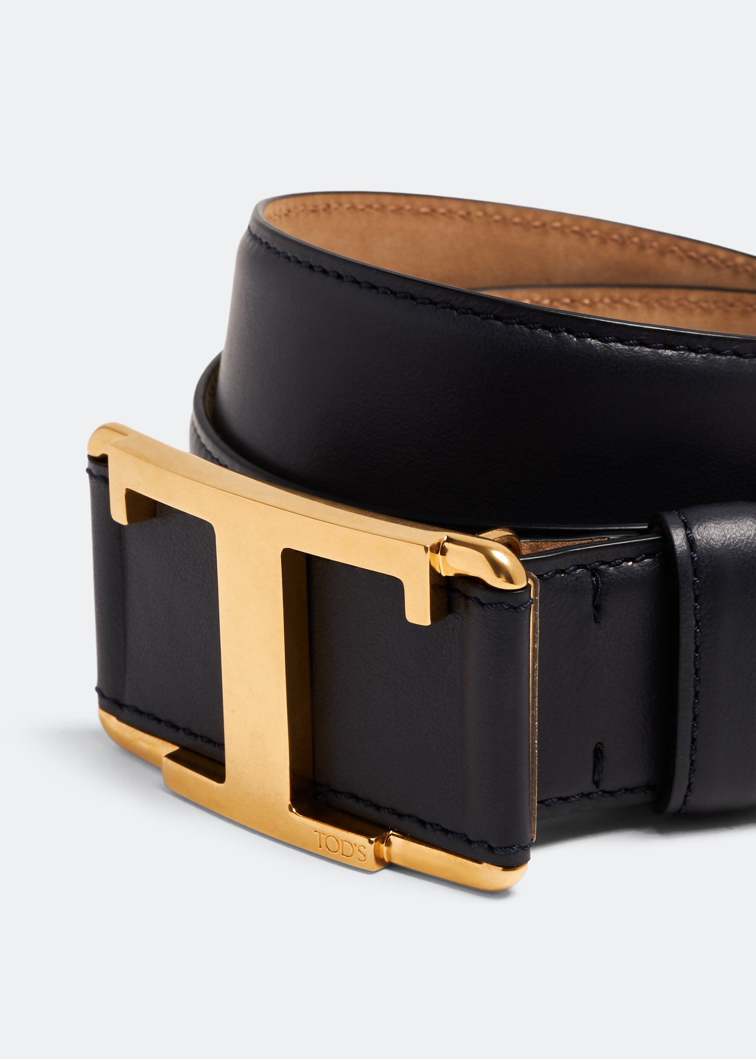 

T Timeless leather belt, Black