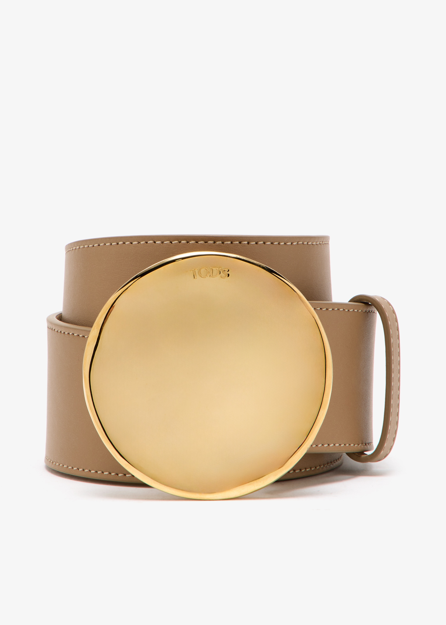 

Coin buckle belt, Brown