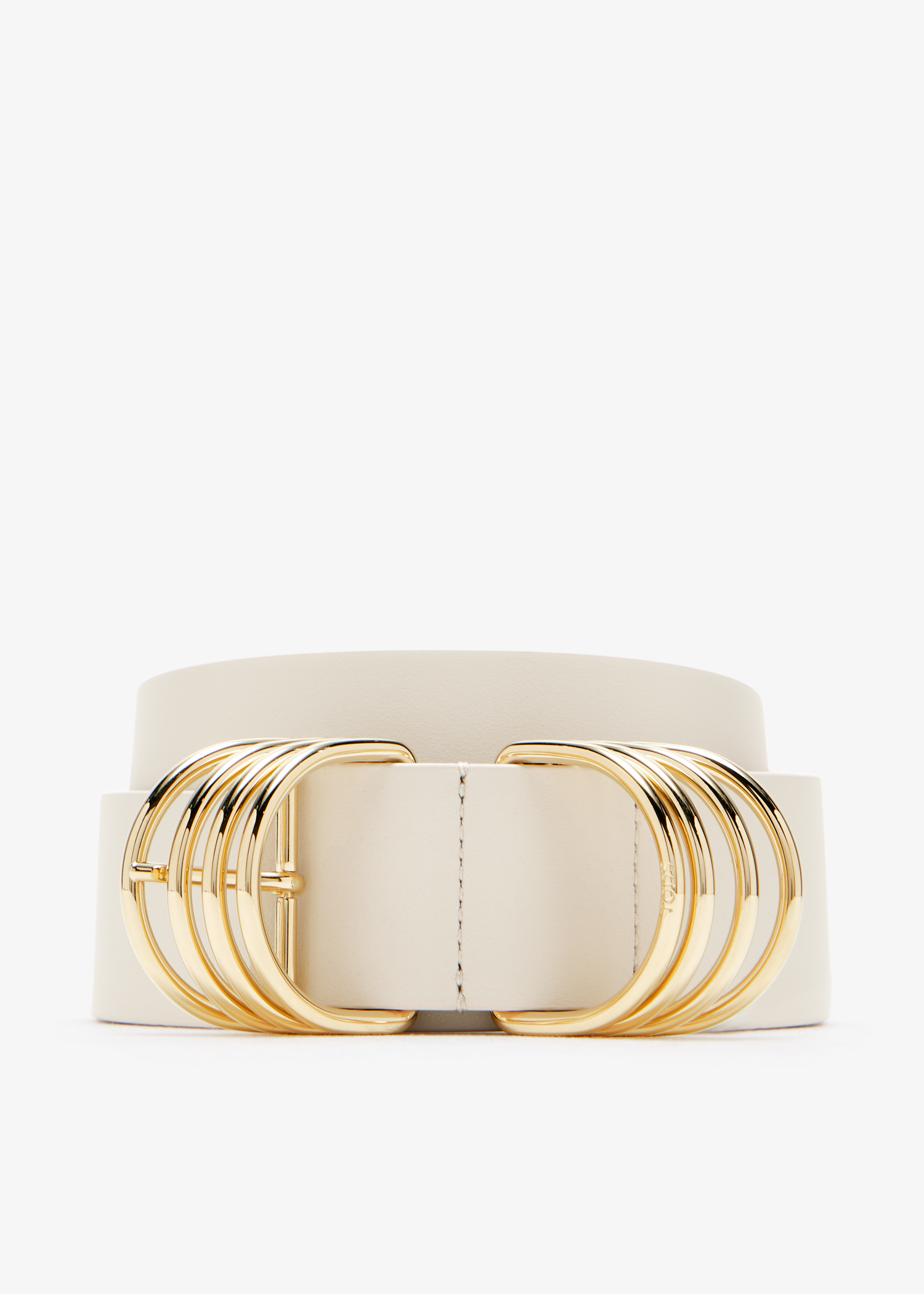 

Leather belt, White