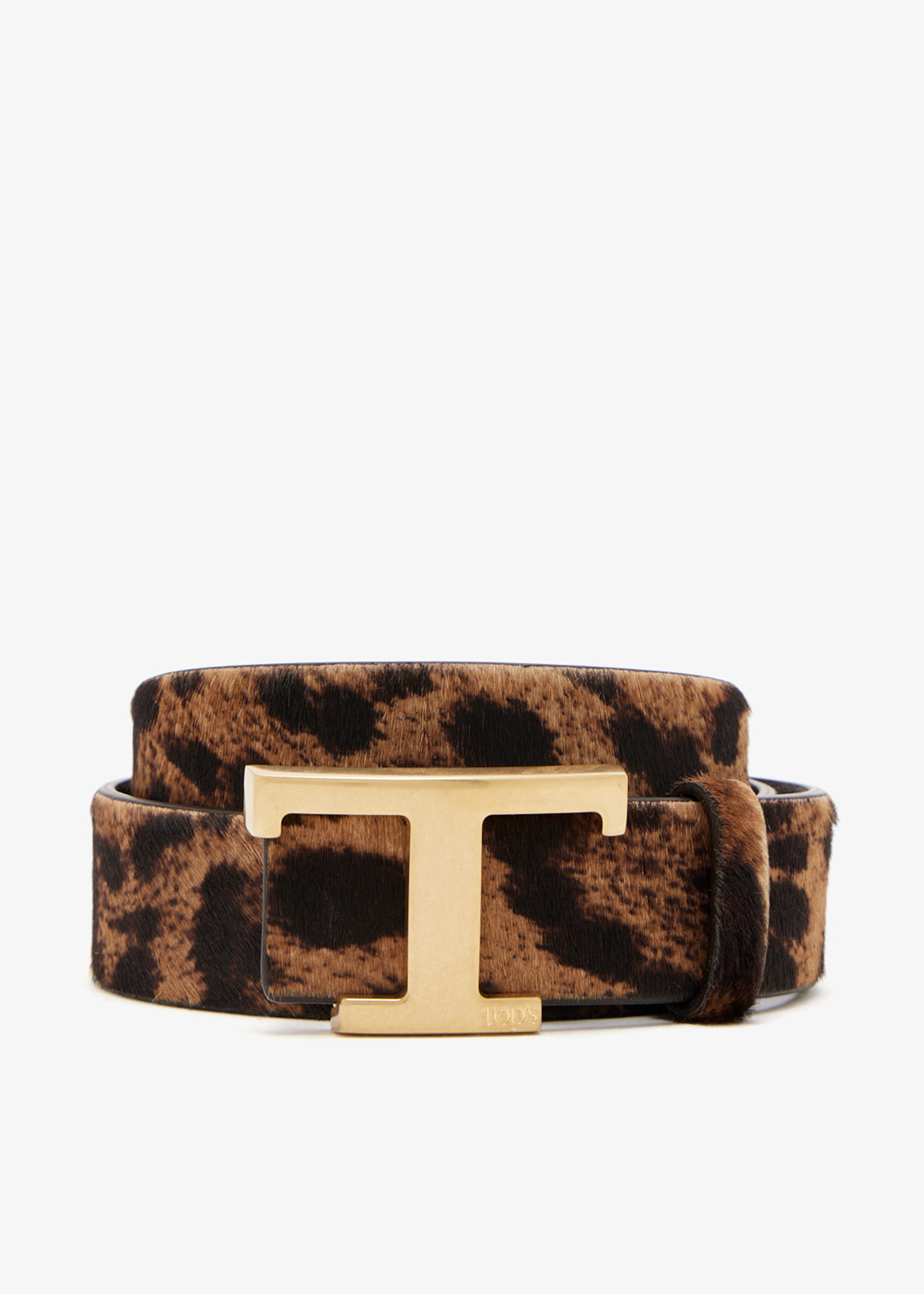 

T Timeless Reversible slim belt, Animal printed