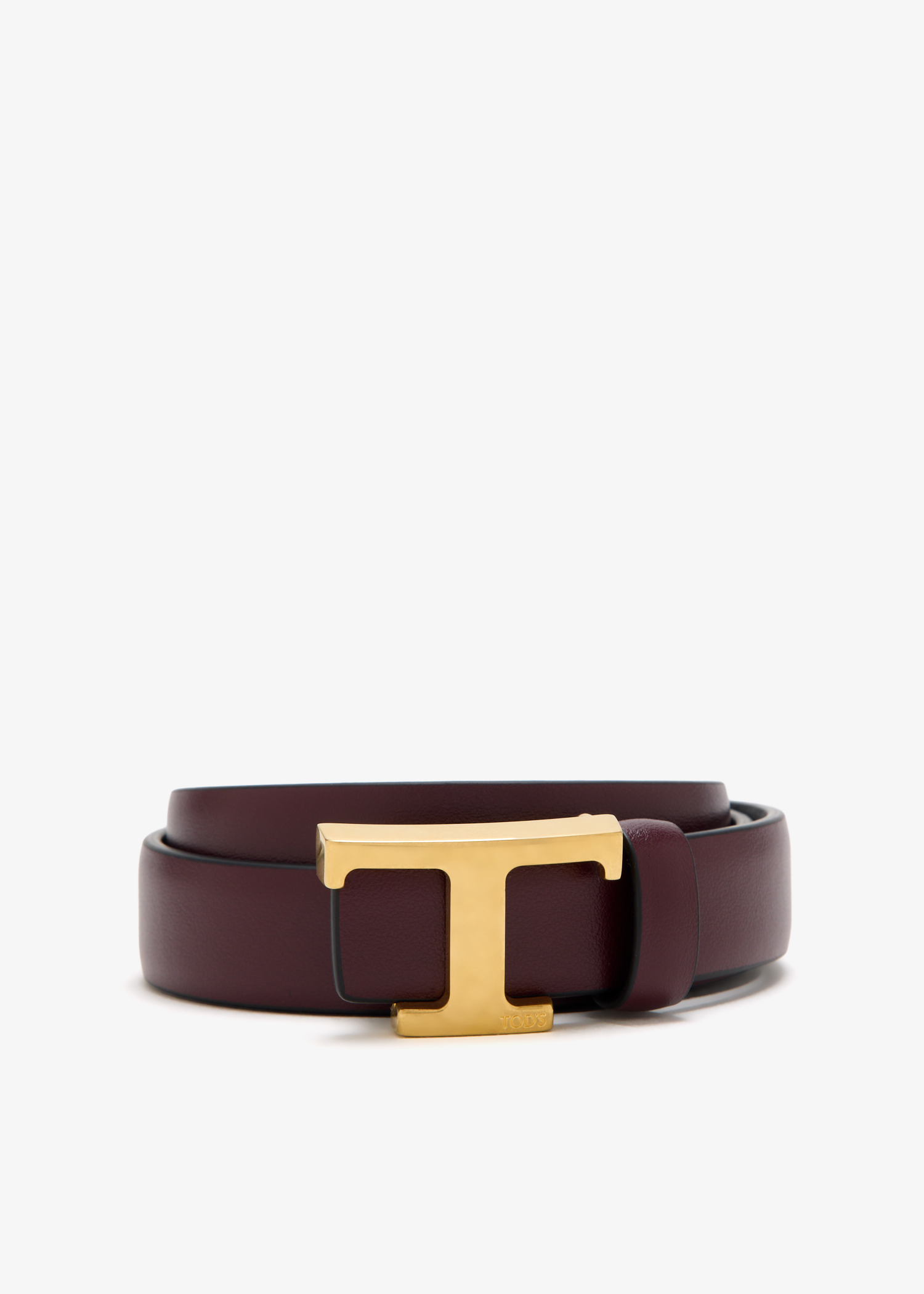 

Reversible slim belt, Burgundy