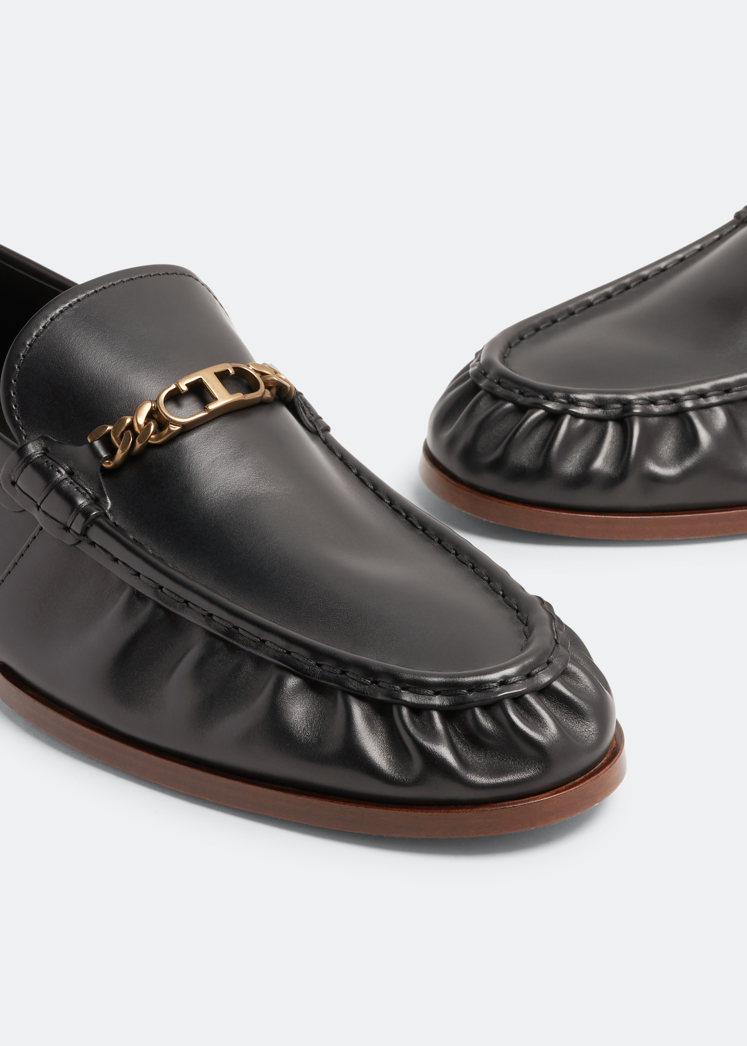 

Leather loafers, Black