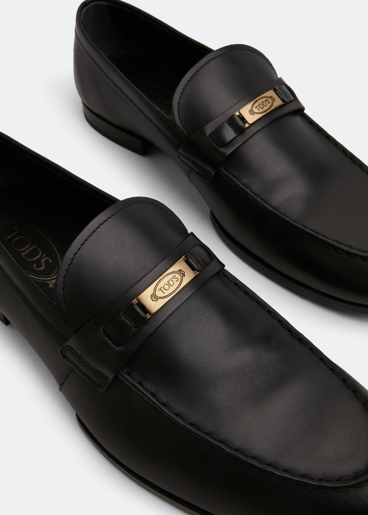 

Leather loafers, Black