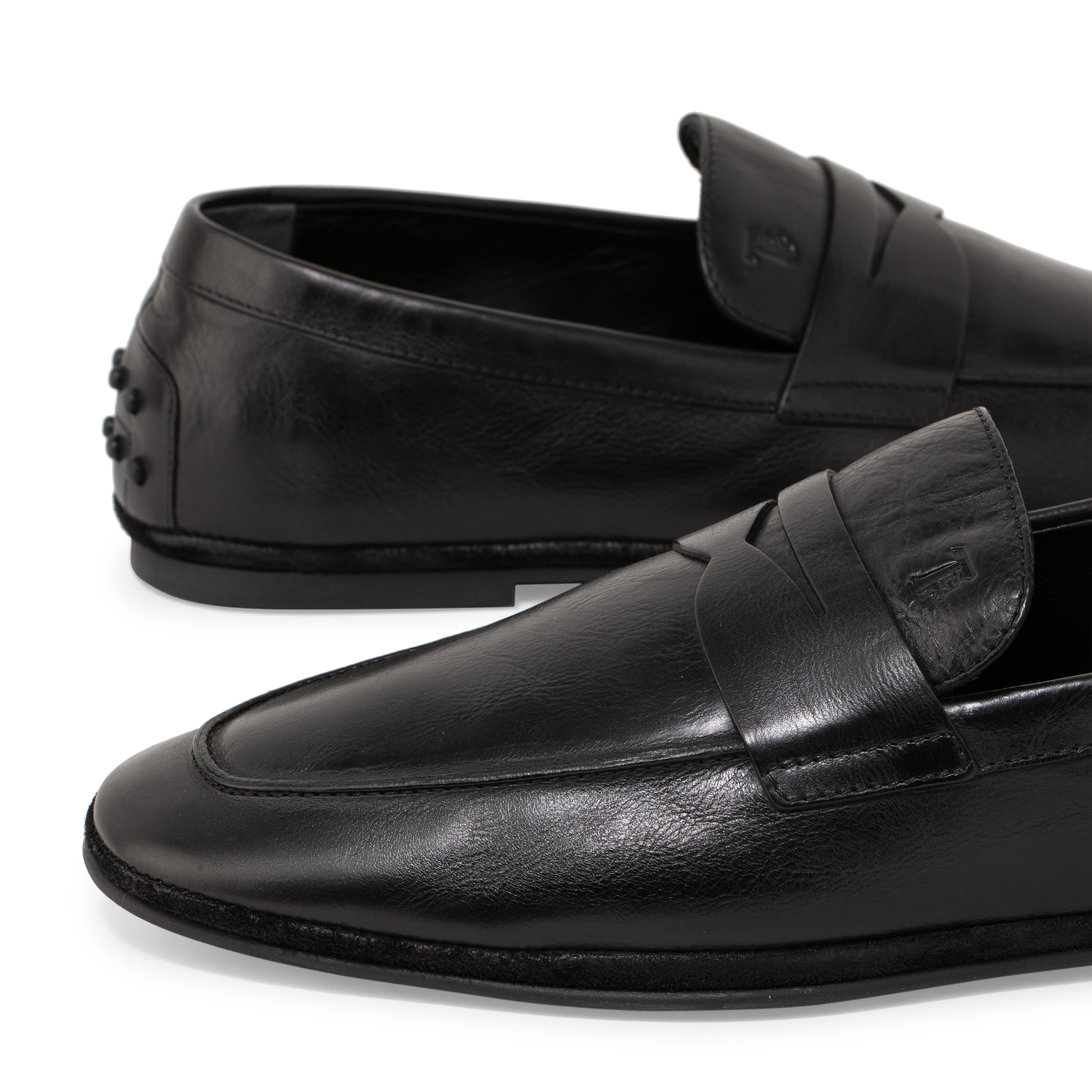 

Leather loafers, Black