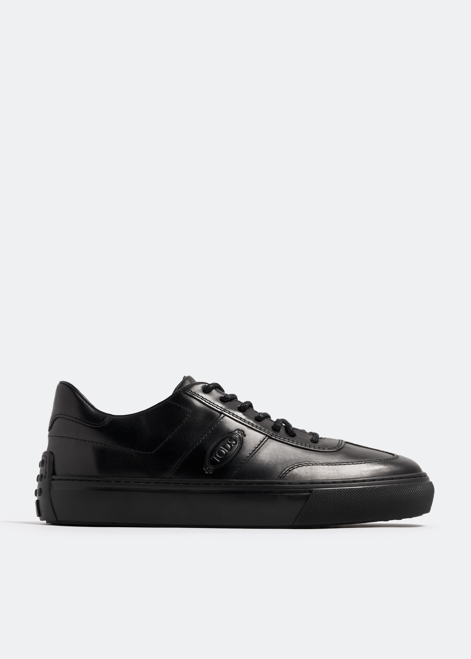 Leather sneakers, Black