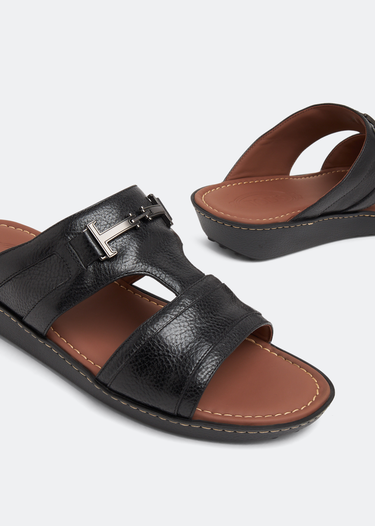 

Double T sandals, Black