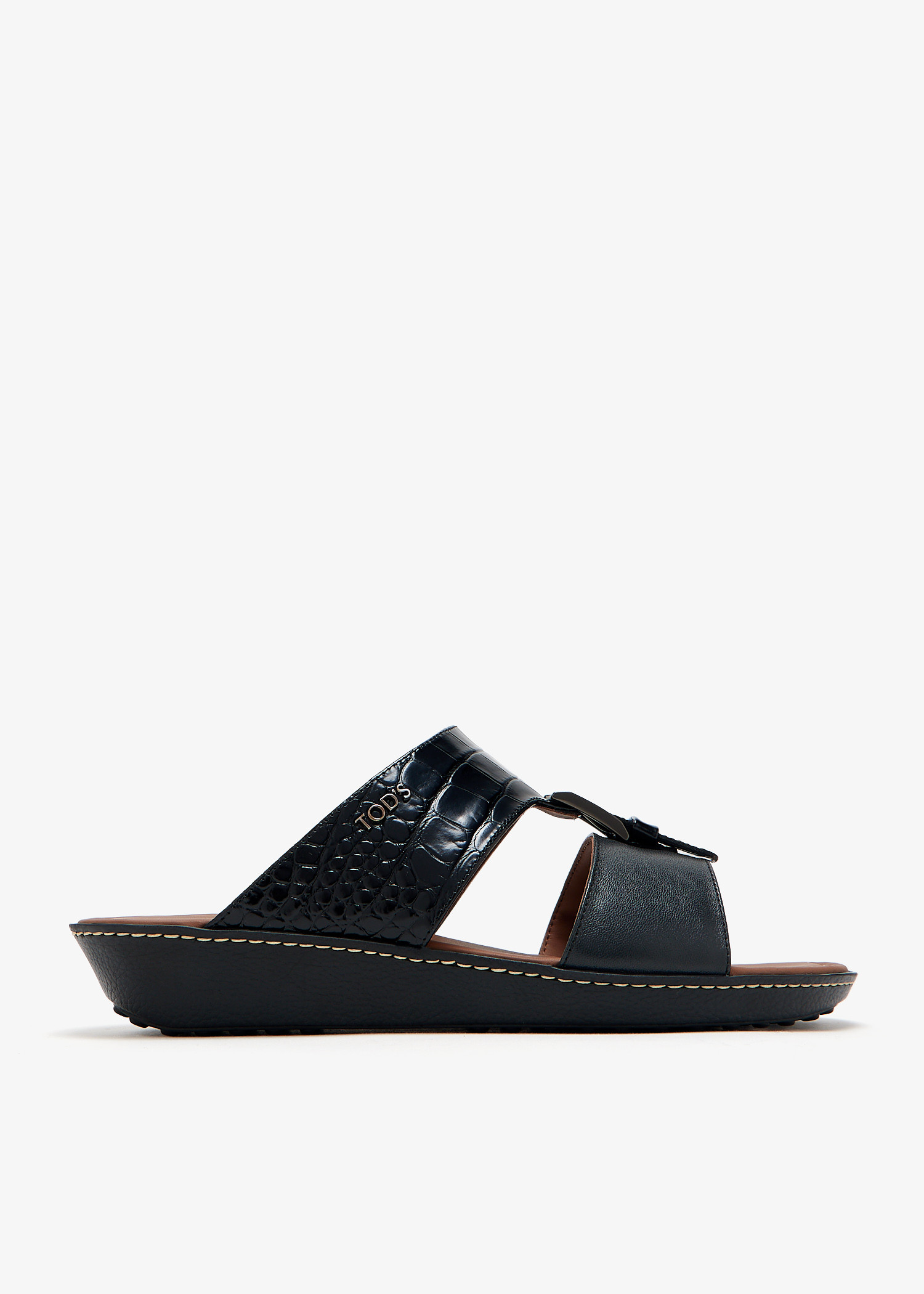 

Leather Arabic sandals, Black