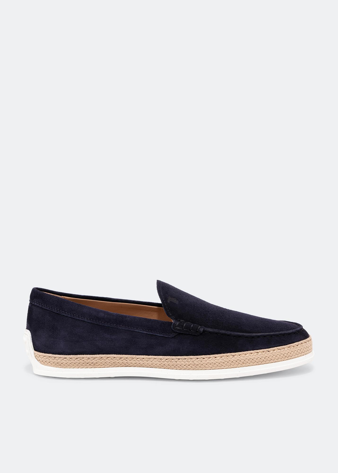 

Suede slip-on loafers, Blue