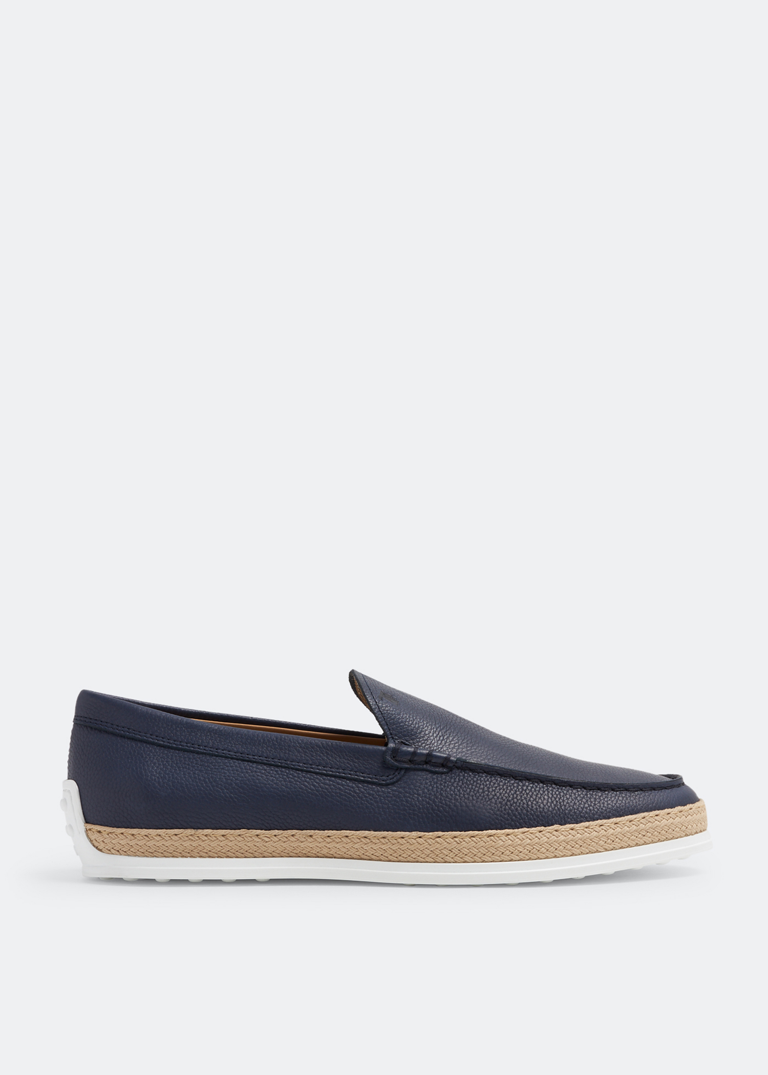 

Leather slip-on shoes, Blue