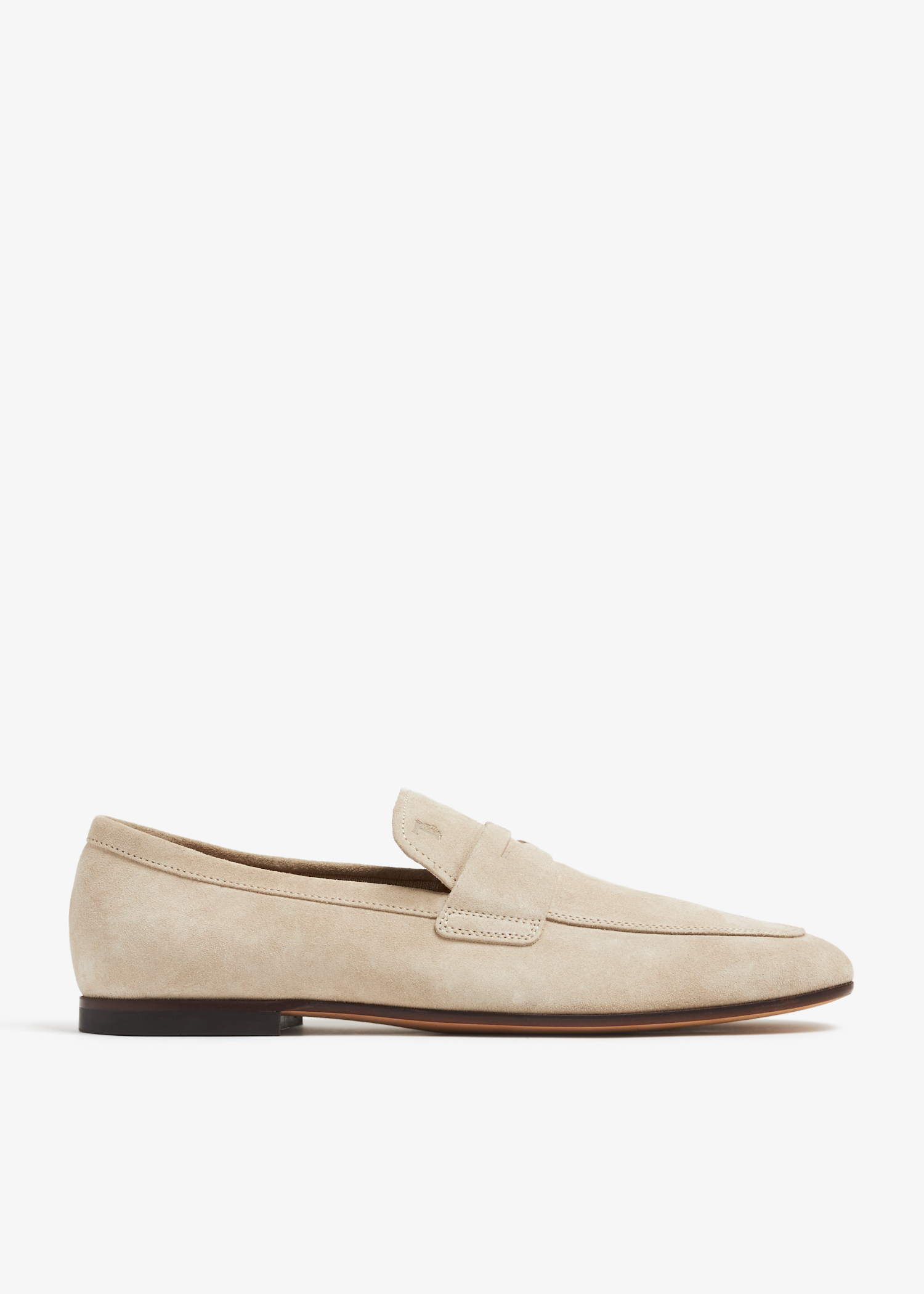 Suede loafers, Beige