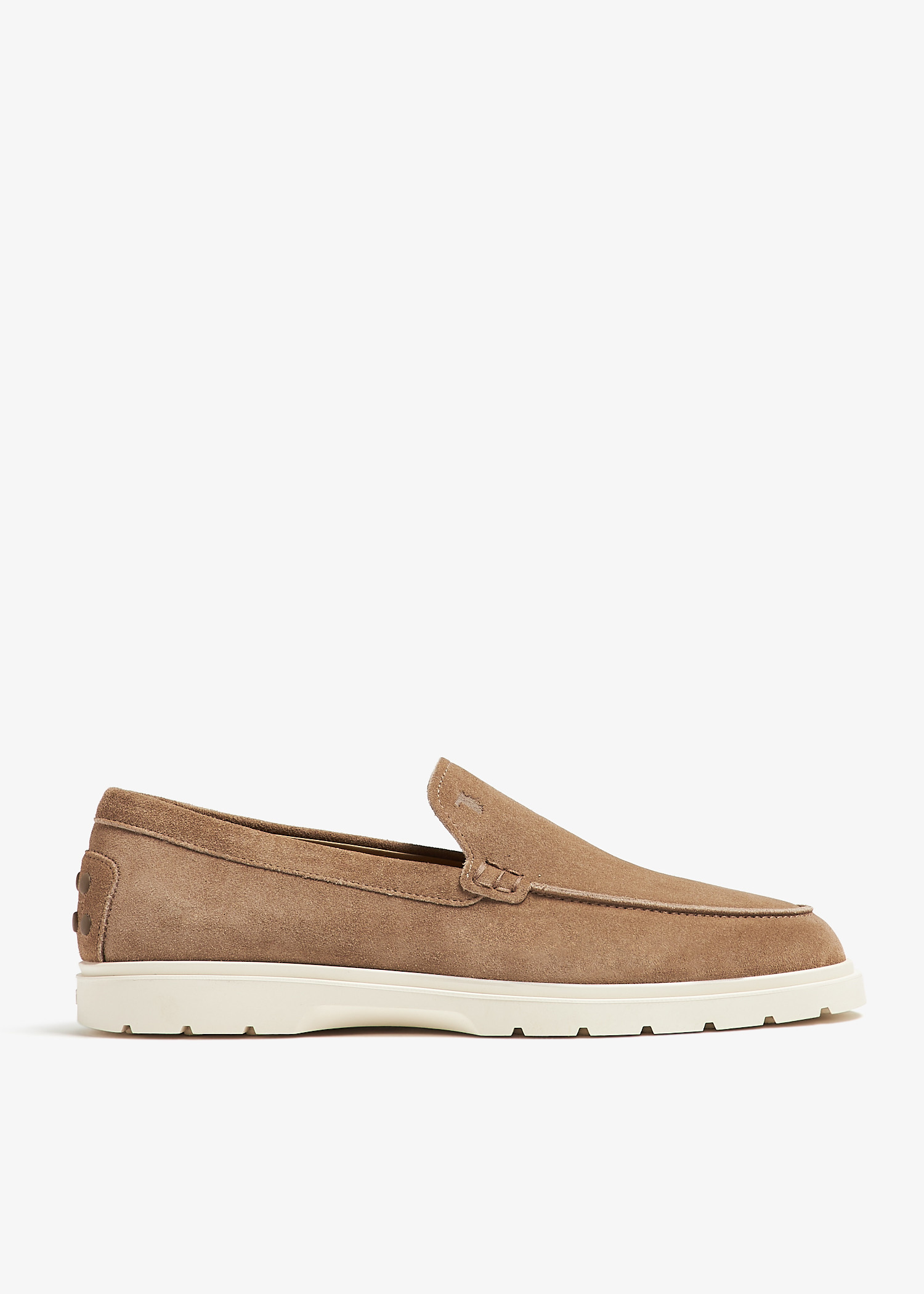 

Suede slip-on loafers, Brown