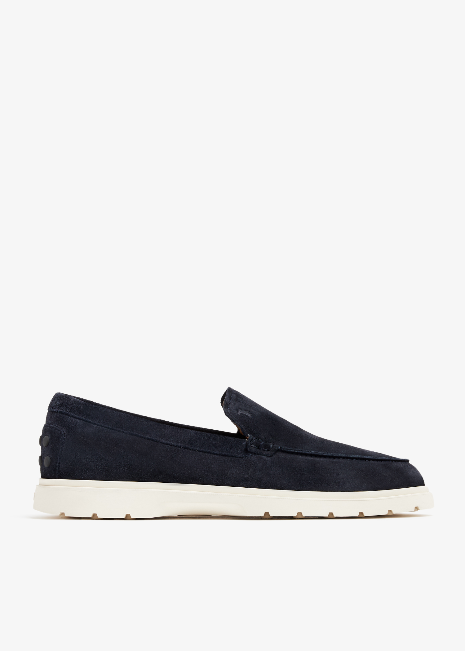 Suede slip-on loafers, Blue