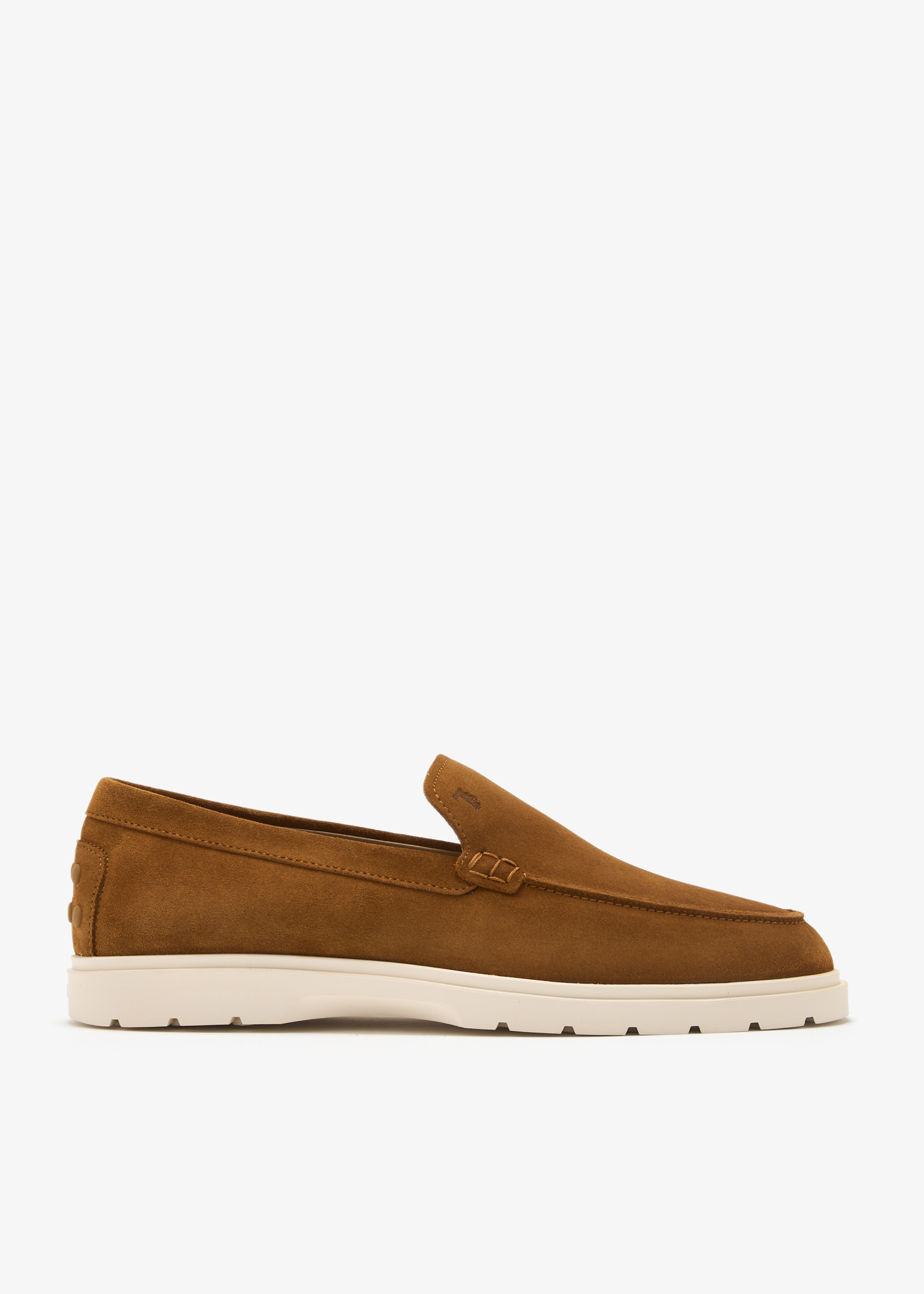 

Suede slip-on loafers, Brown