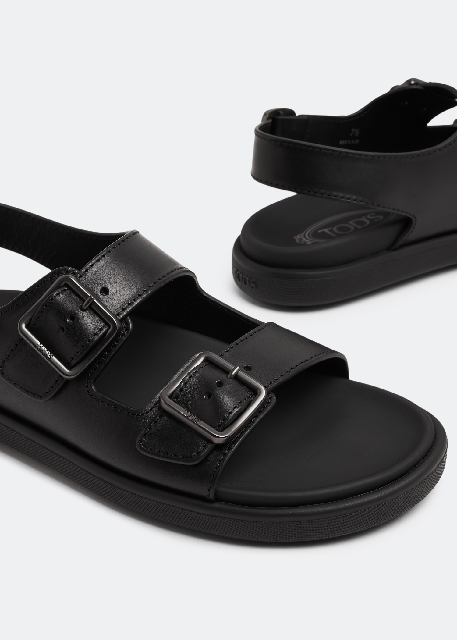 

Pelle sandals, Black
