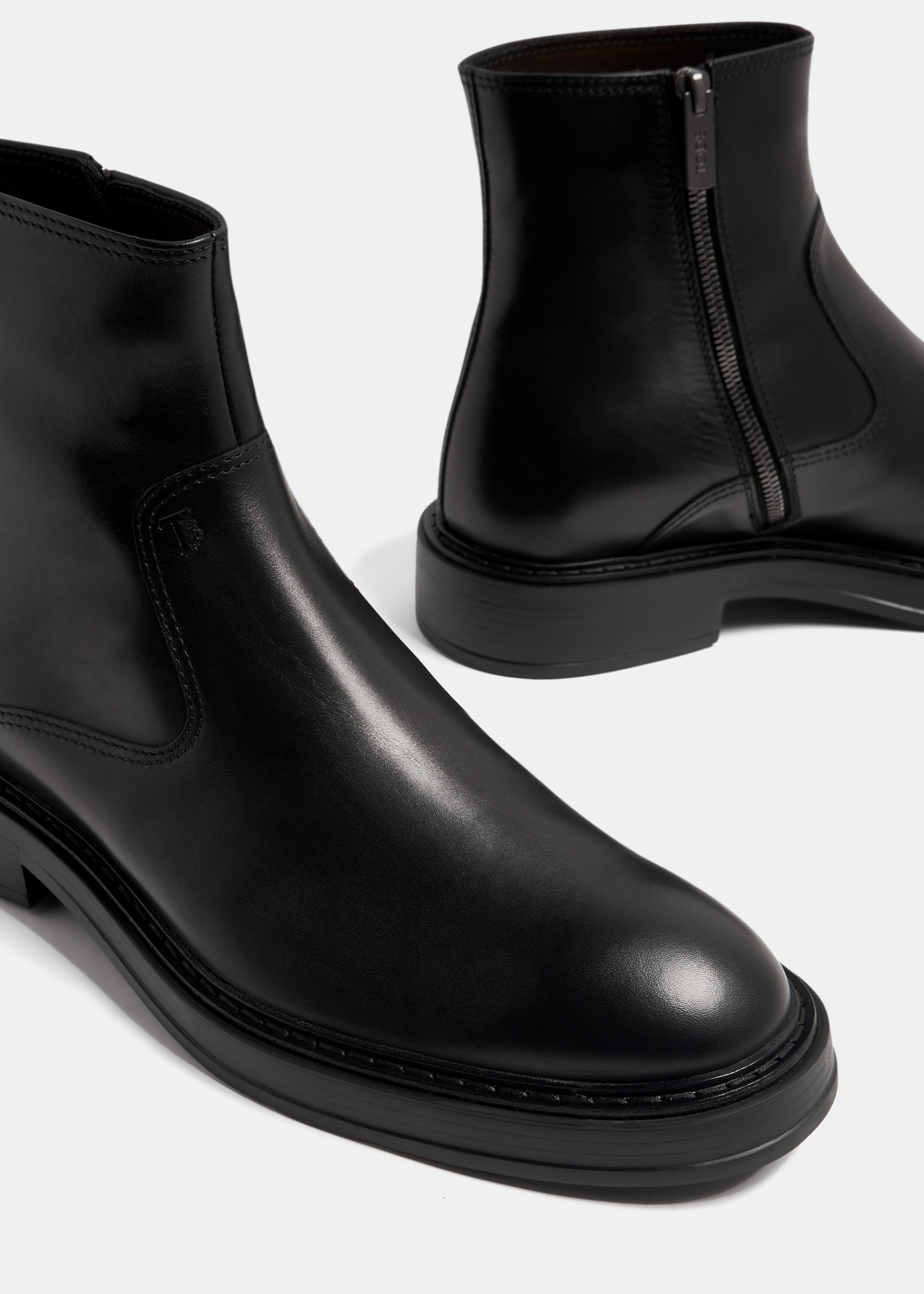 

Leather ankle boots, Black