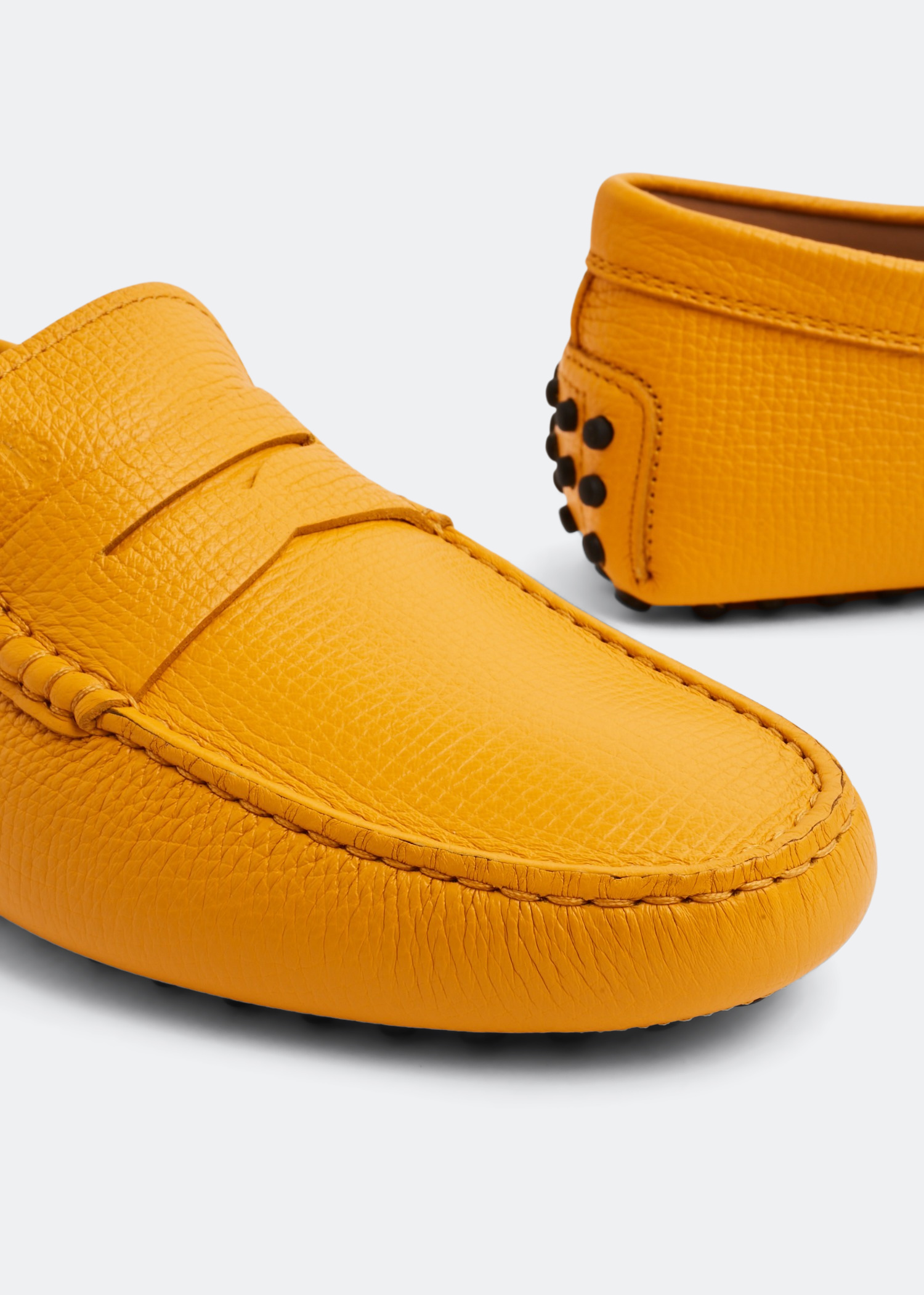 

Leather Gommini loafers, Yellow