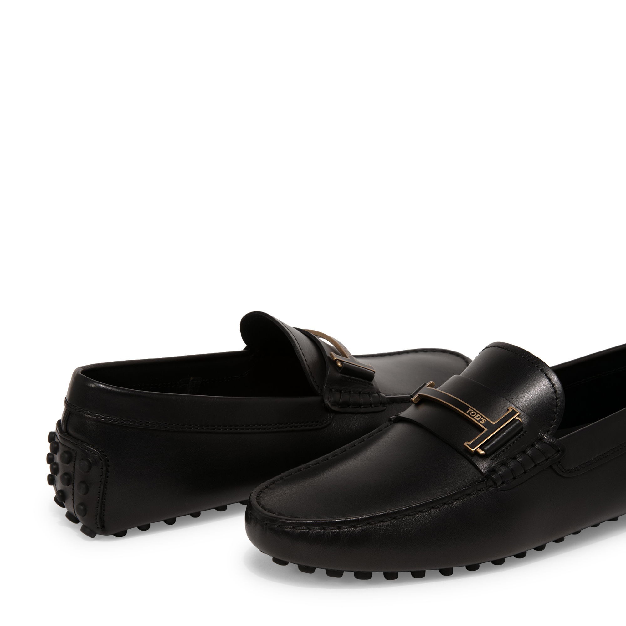 

Gommino Single T driving shoes, Black