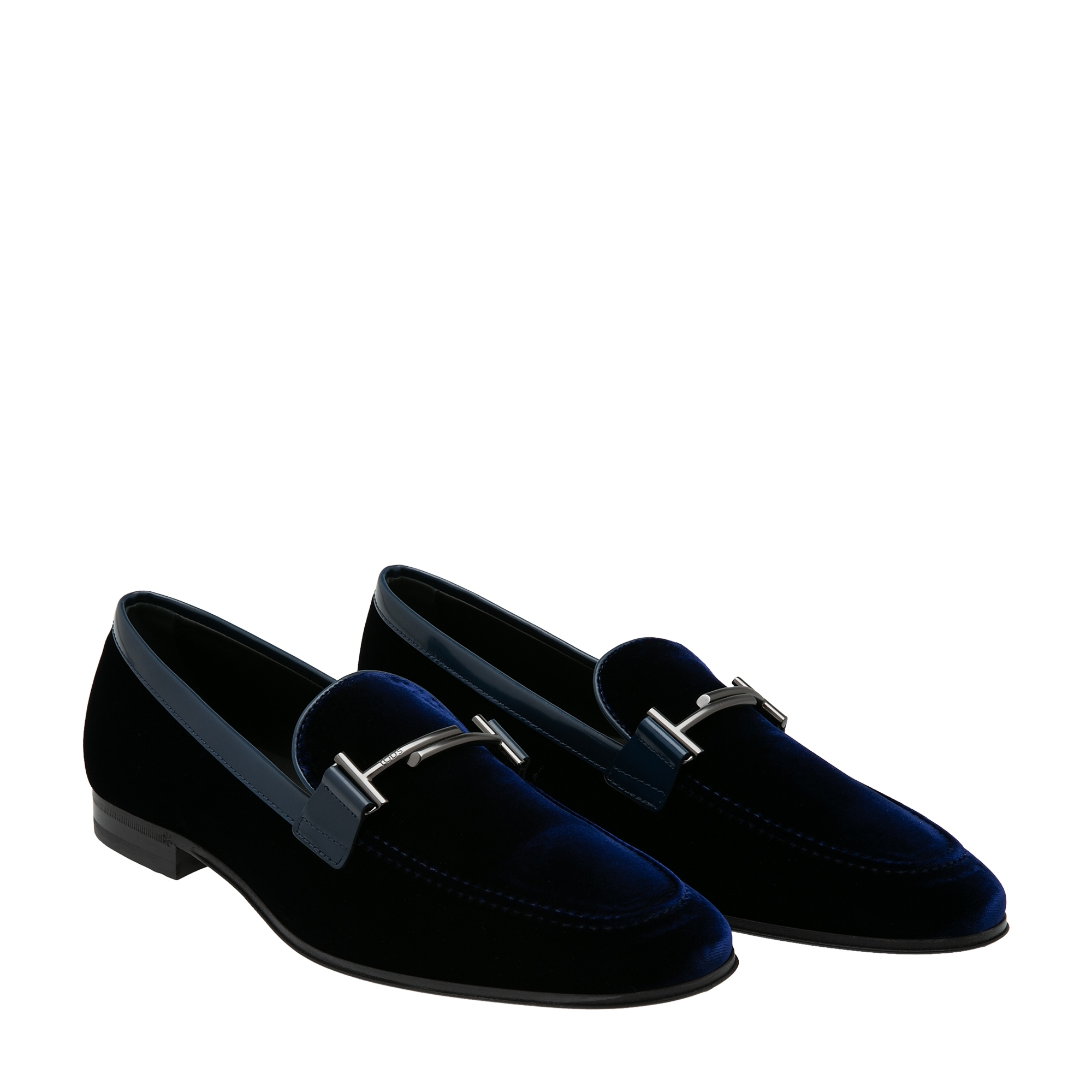 

Velvet loafers, Blue
