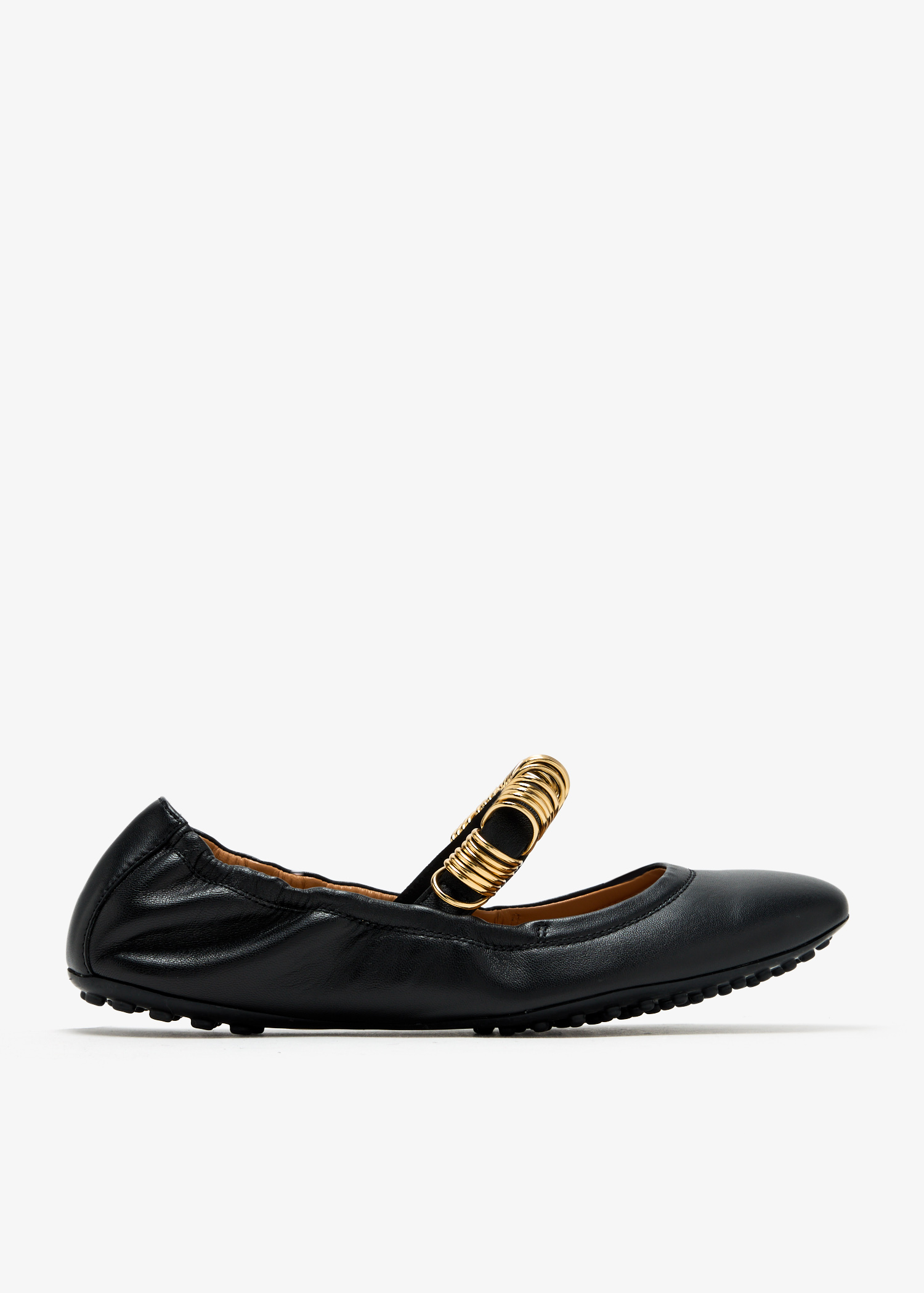 

Leather ballerinas, Black
