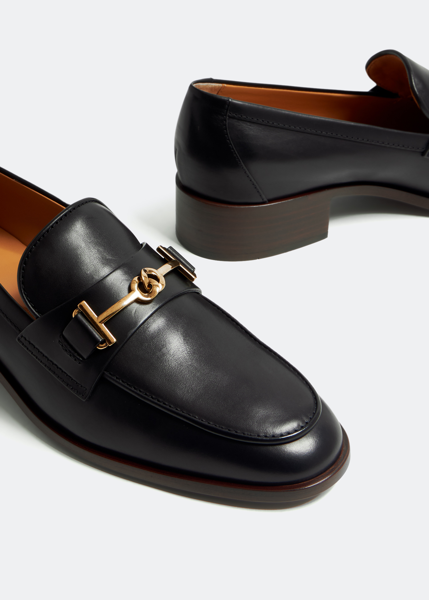 

Leather loafers, Black