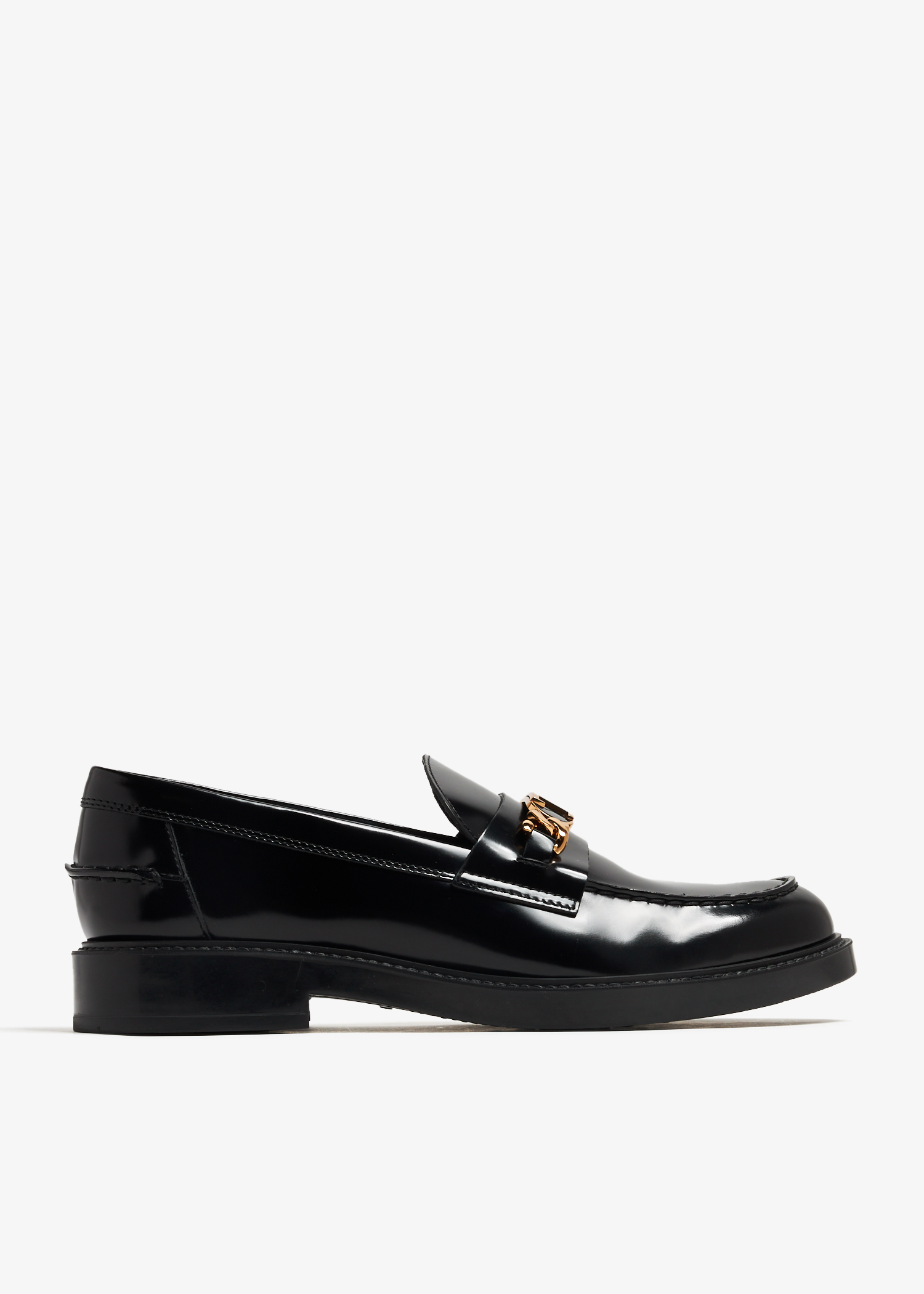 Leather loafers, Black