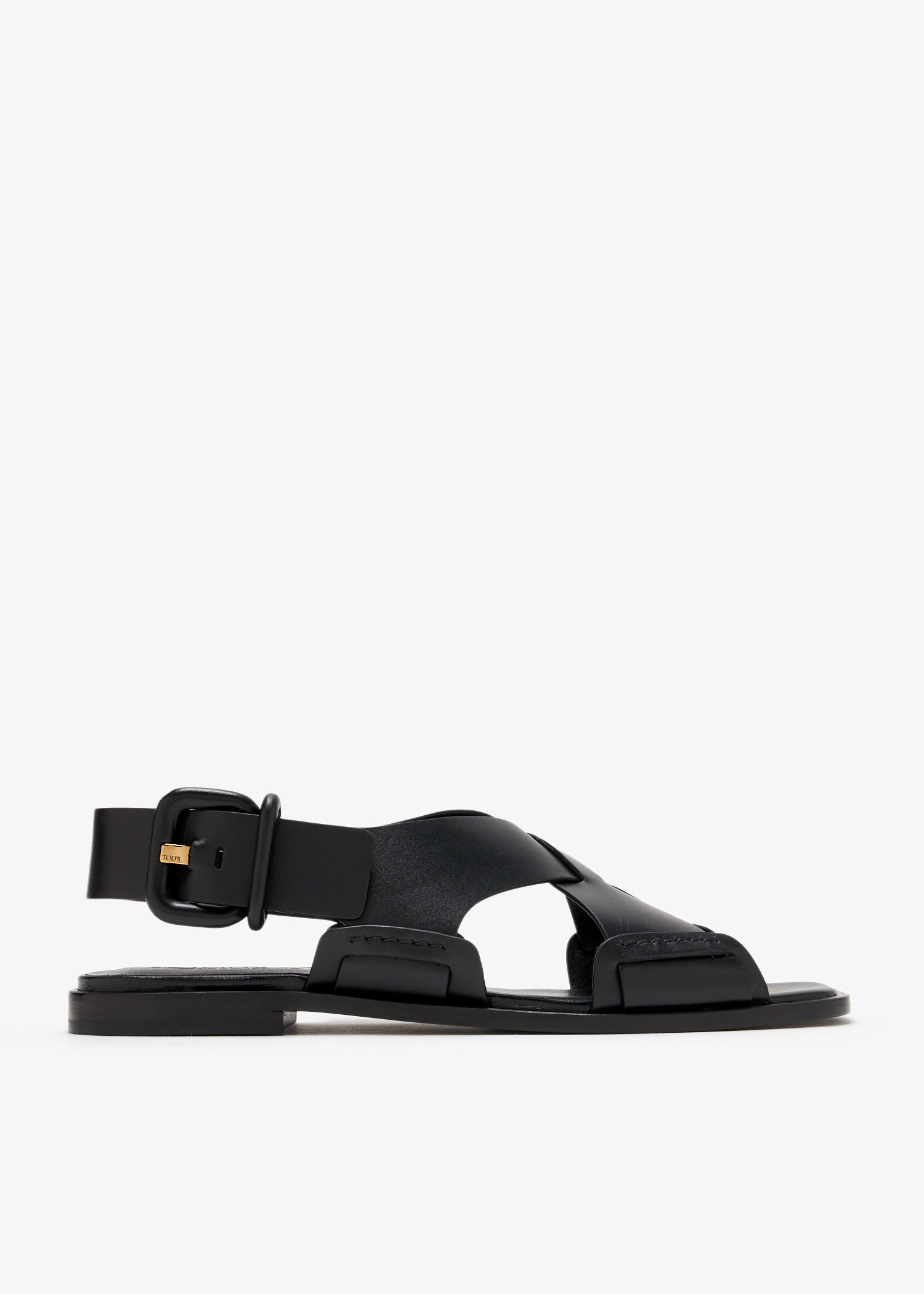 

Leather sandals, Black