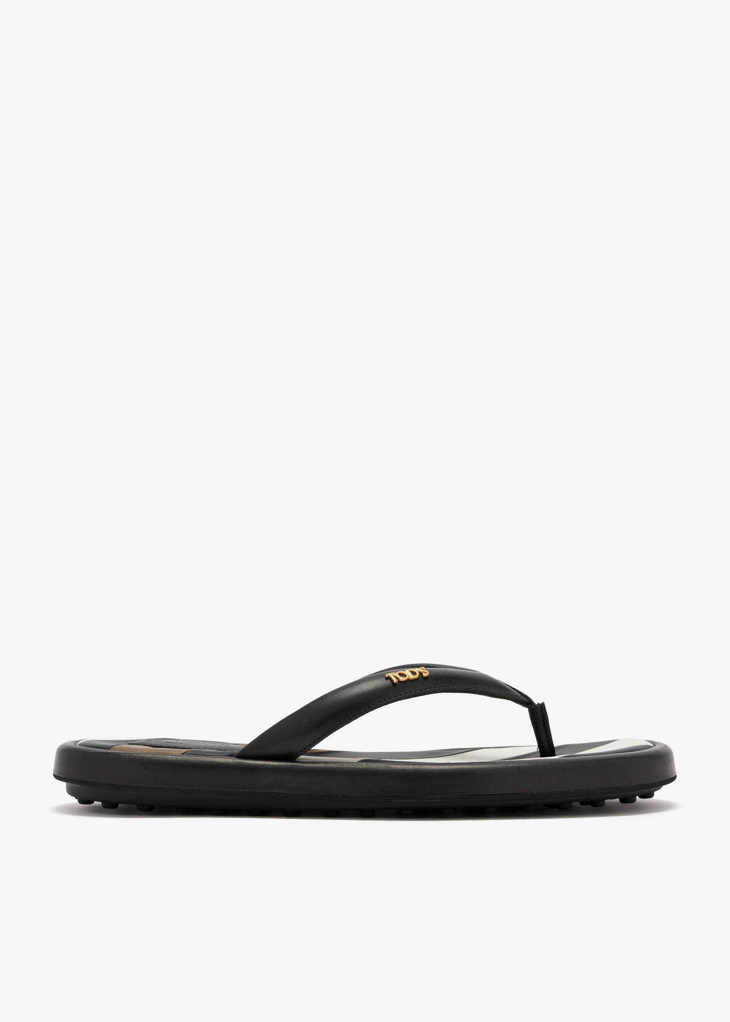 

Leather sandals, Black