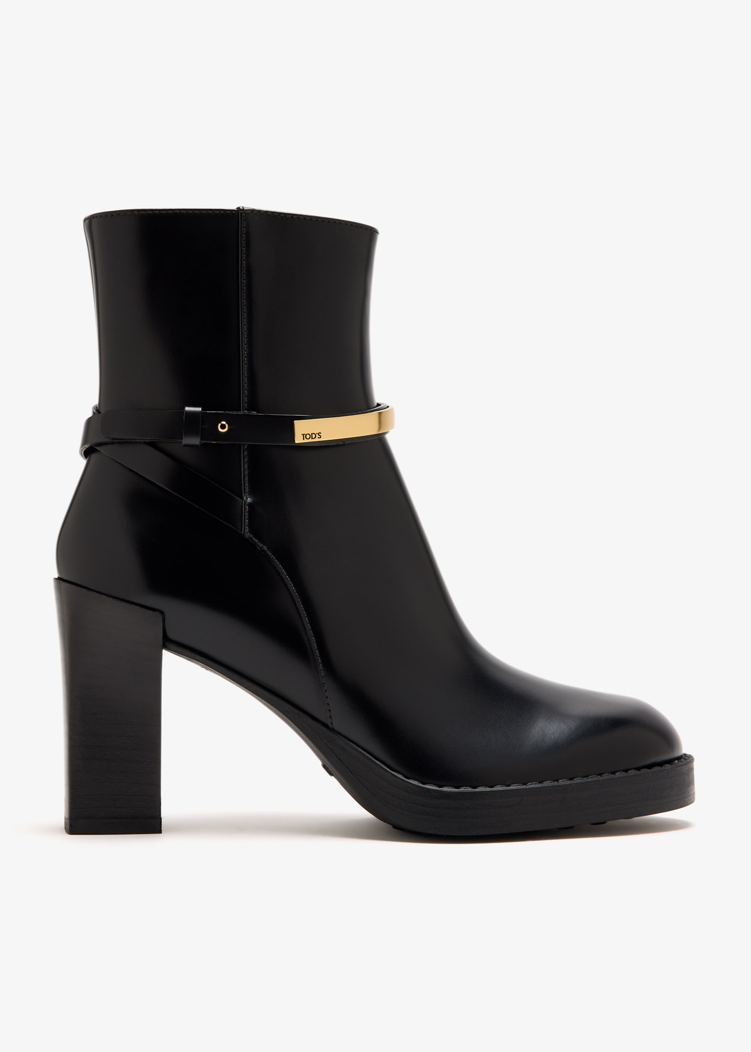 

Leather ankle boots, Black