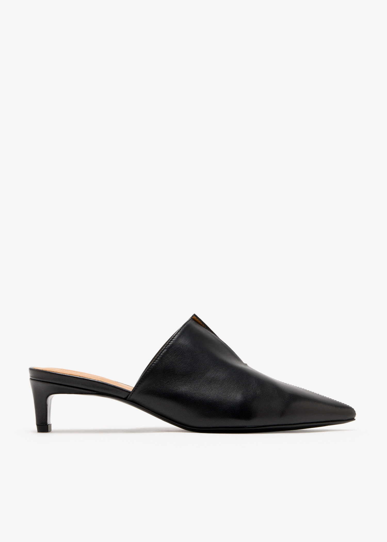 

Leather mules, Black