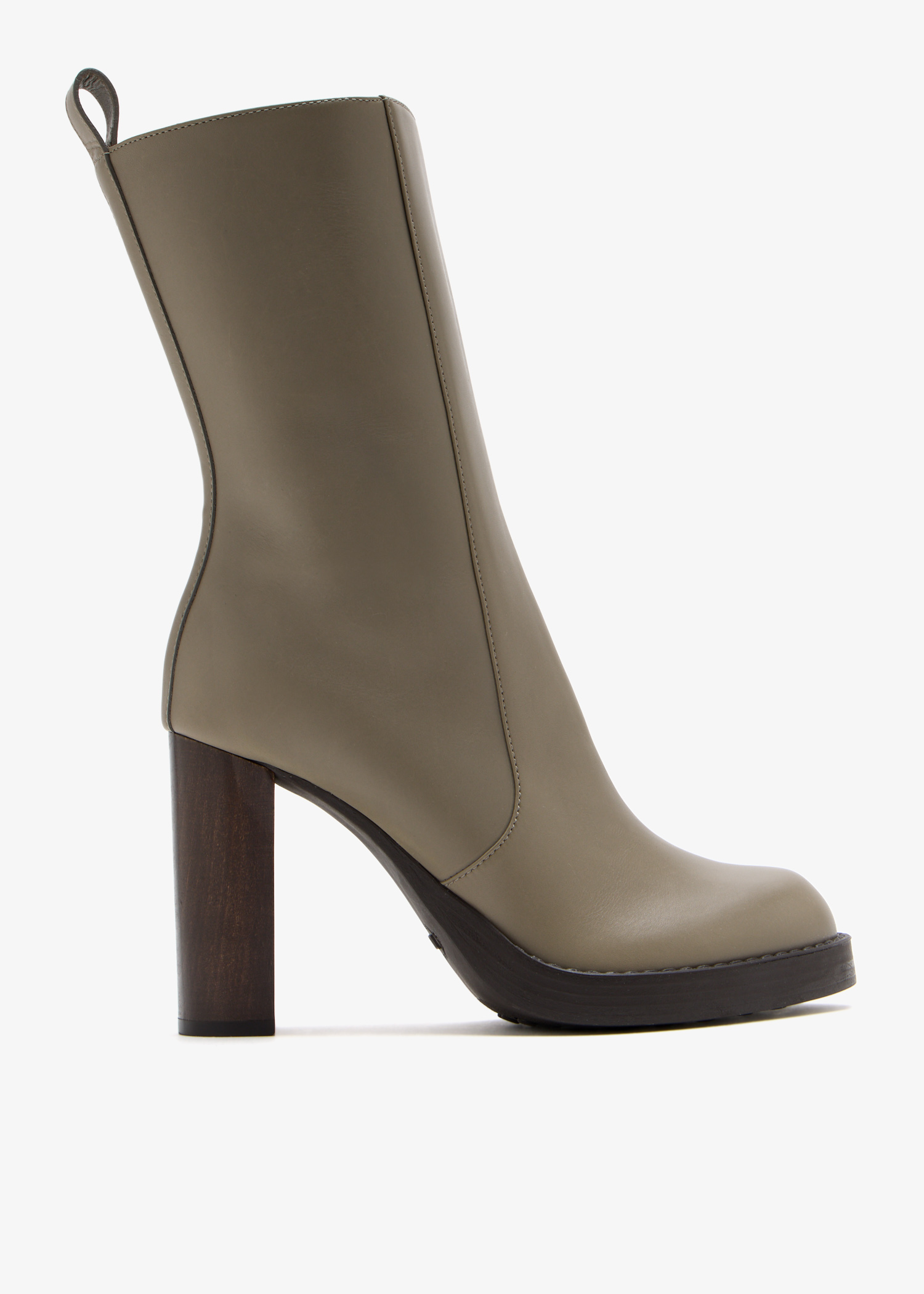 

Leather ankle boots, Taupe