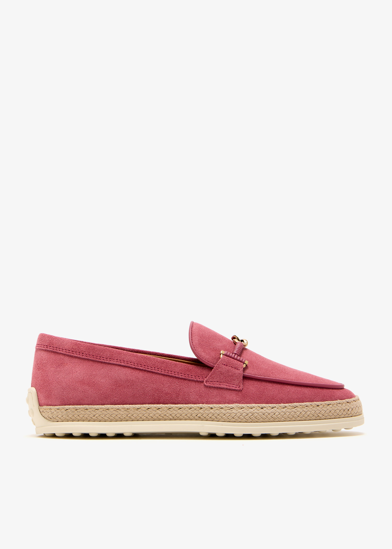 

Suede loafers, Pink